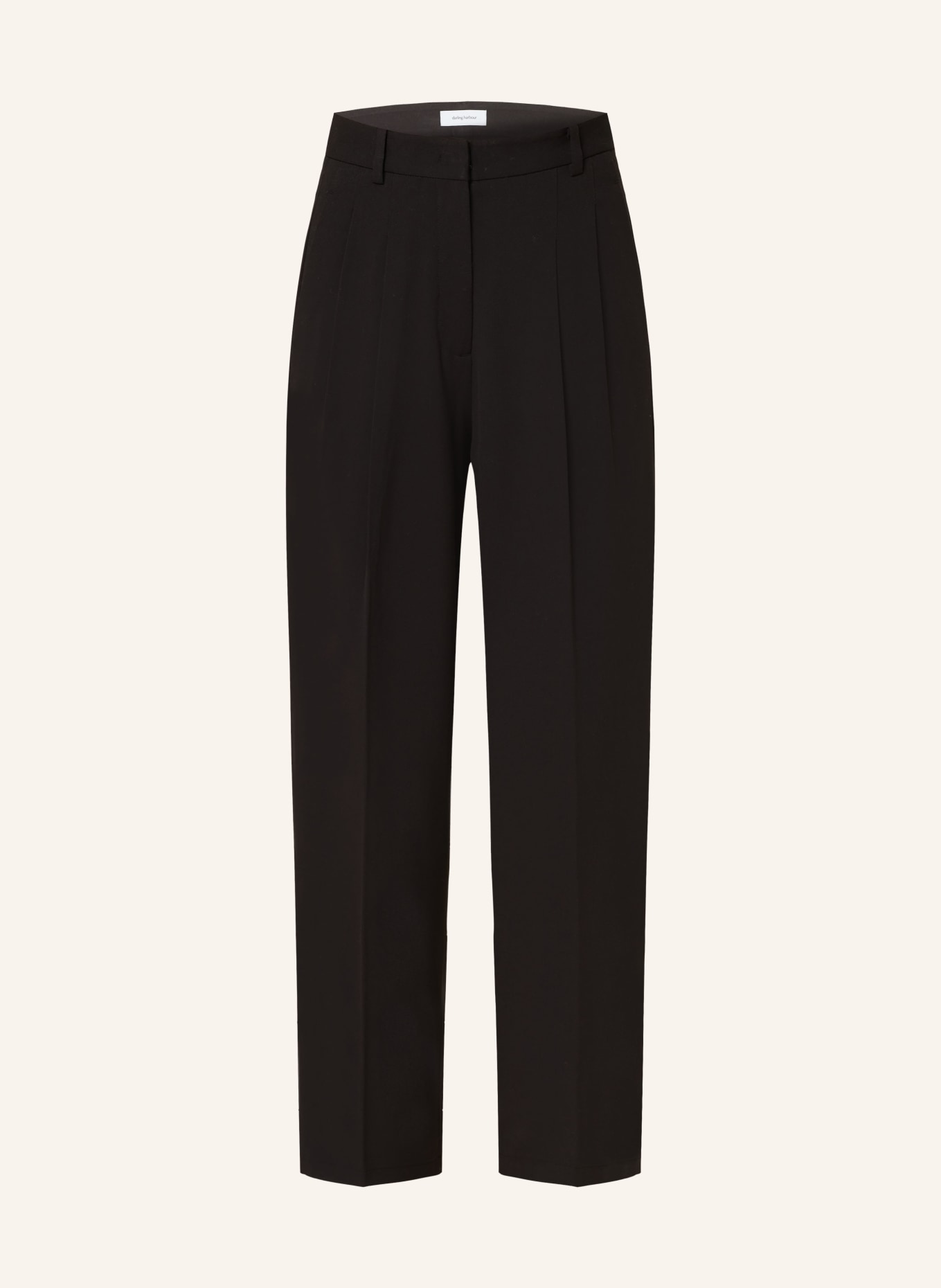 darling harbour Wide leg trousers, Color: BLACK (Image 1)