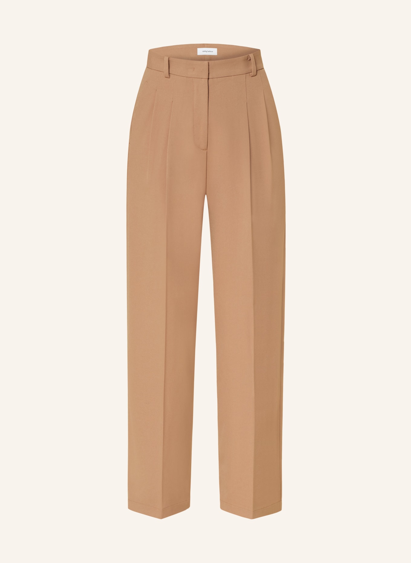 darling harbour Wide leg trousers, Color: CAMEL (Image 1)