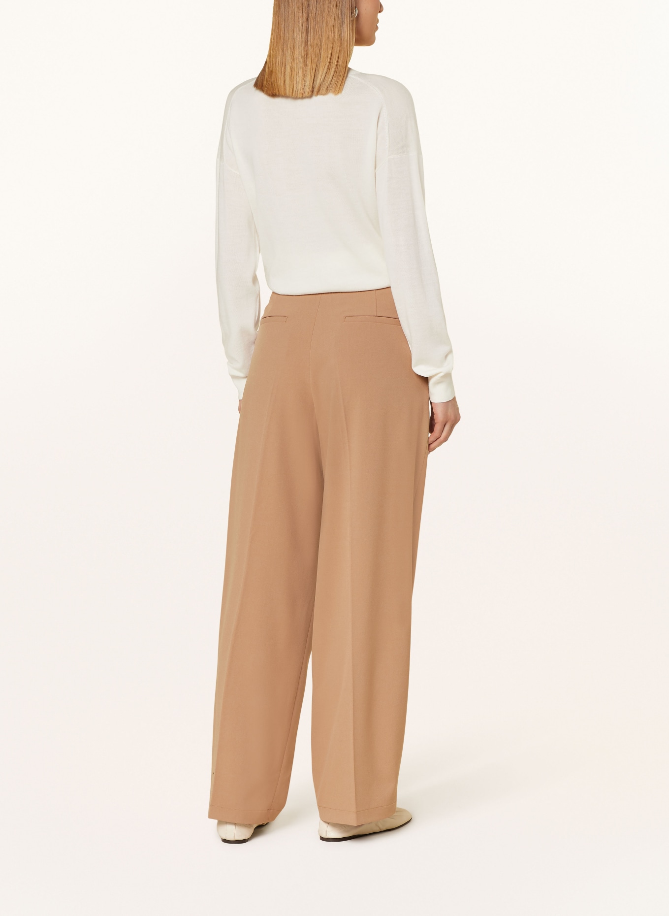 darling harbour Wide leg trousers, Color: CAMEL (Image 3)