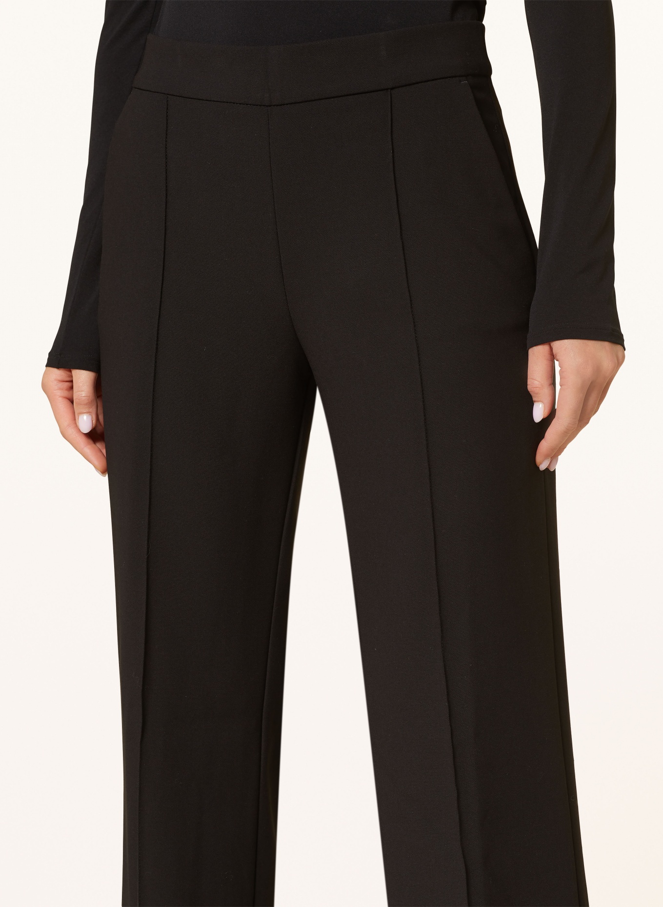 MAC Wide leg trousers CHIARA SMART, Color: BLACK (Image 5)