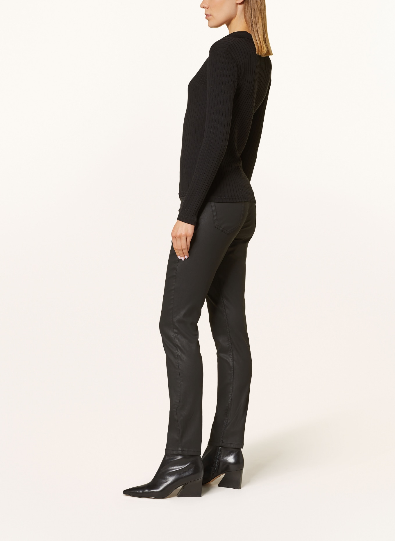 MAC Coated textured jeans SLIM, Color: 090 BLACK (Image 4)