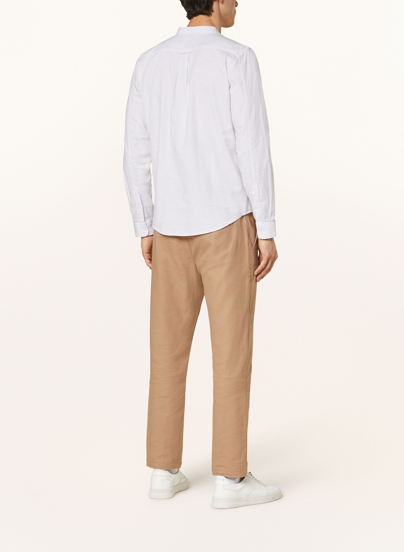 NOWADAYS Shirt regular fit with stand-up collar, Color: LIGHT GRAY (Image 3)