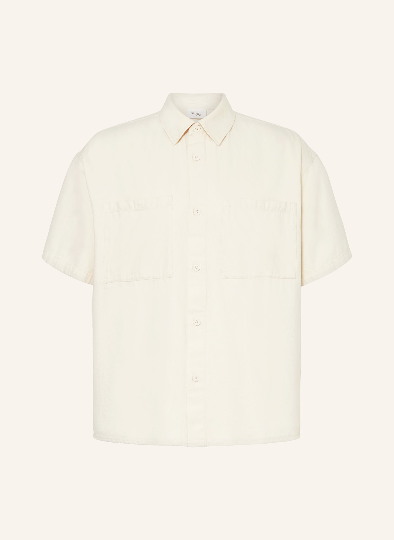 American Vintage Short sleeve shirt comfort fit, Color: ECRU (Image 1)