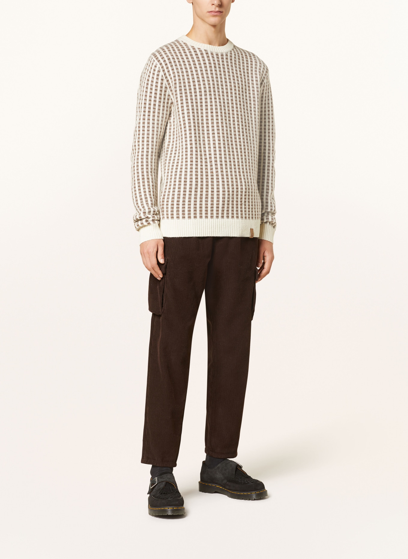 COLOURS & SONS Pullover, Farbe: CREME/ BRAUN (Bild 2)
