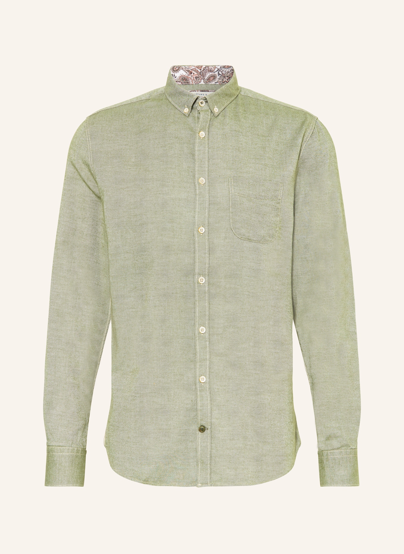 COLOURS & SONS Koszula regular fit, Kolor: ZIELONY (Obrazek 1)