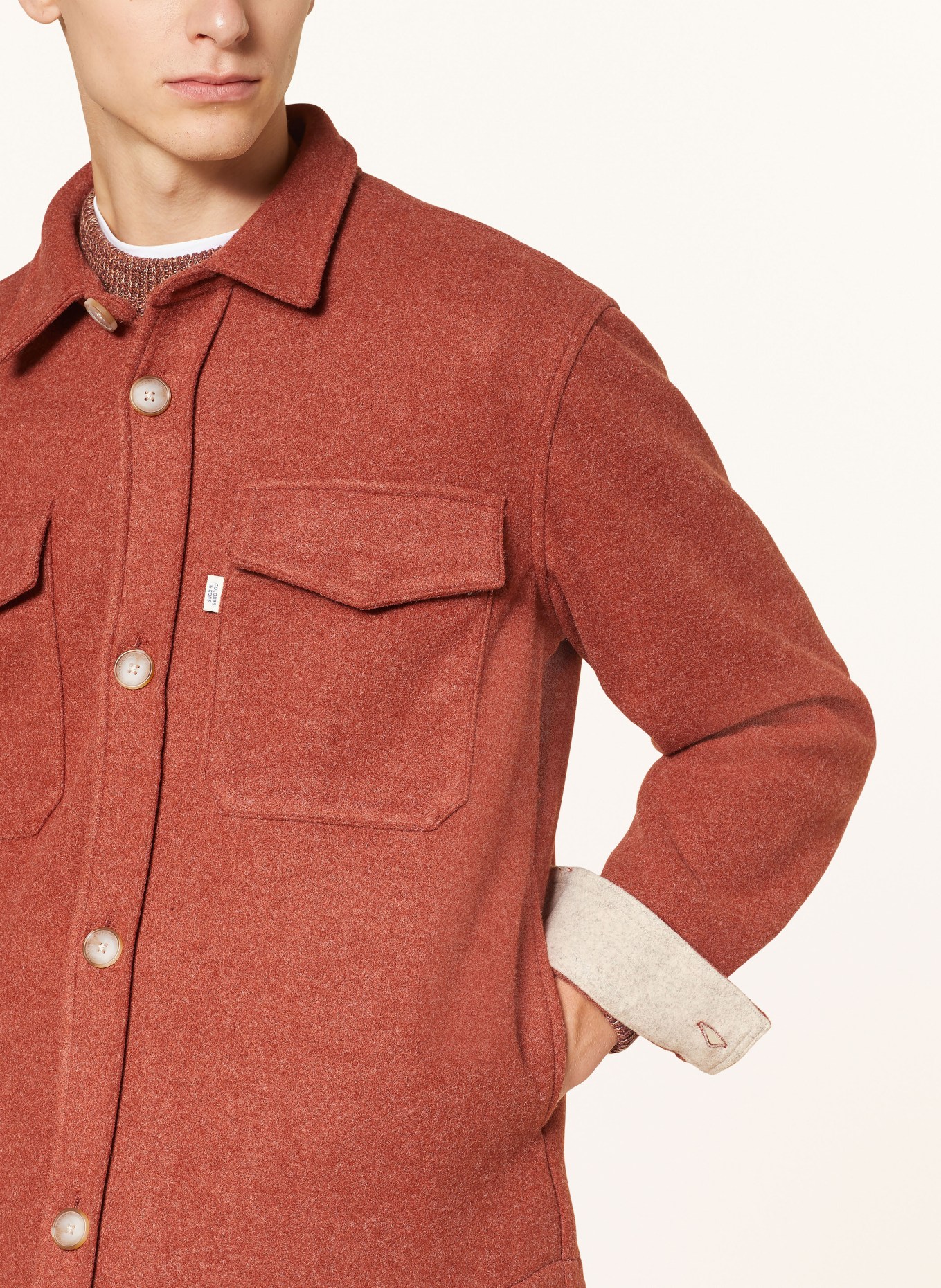 COLOURS & SONS Overjacket: COGNAC