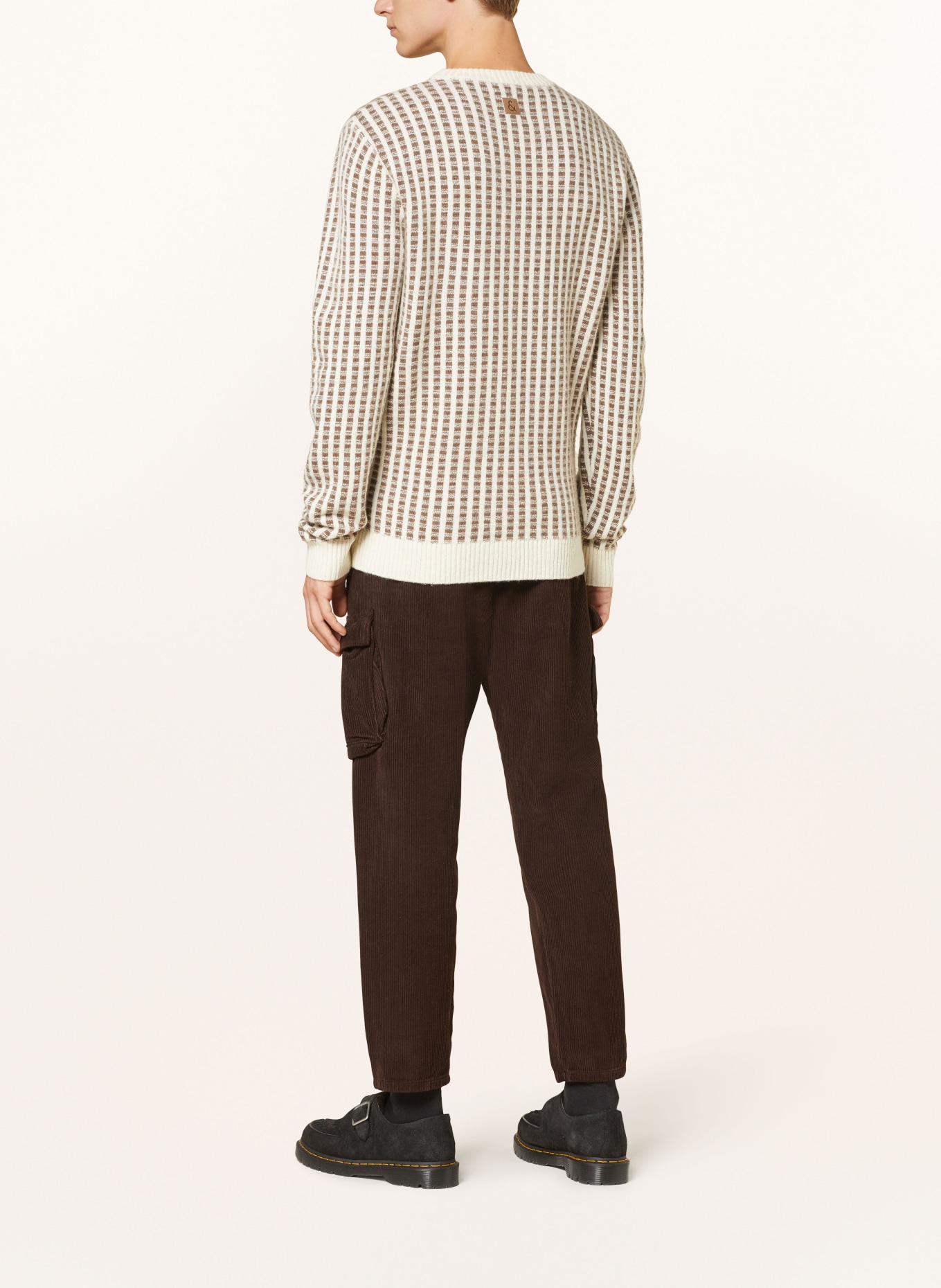 COLOURS & SONS Cargohose Relaxed Fit aus Cord: DUNKELBRAUN