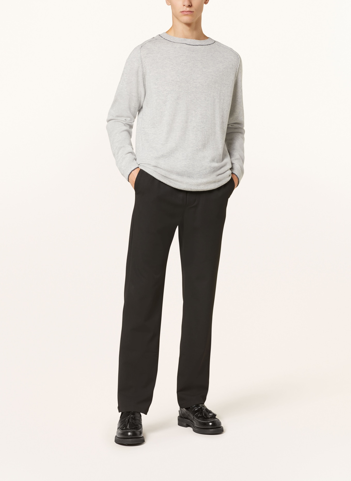 COLOURS & SONS Sweater, Color: LIGHT GRAY (Image 2)