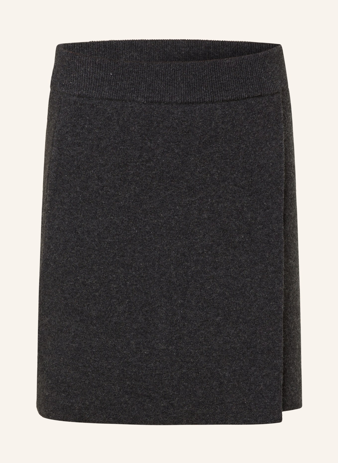 ARMEDANGELS Knit skirt DARLAA in wrap look, Color: 2874 steel melange (Image 1)