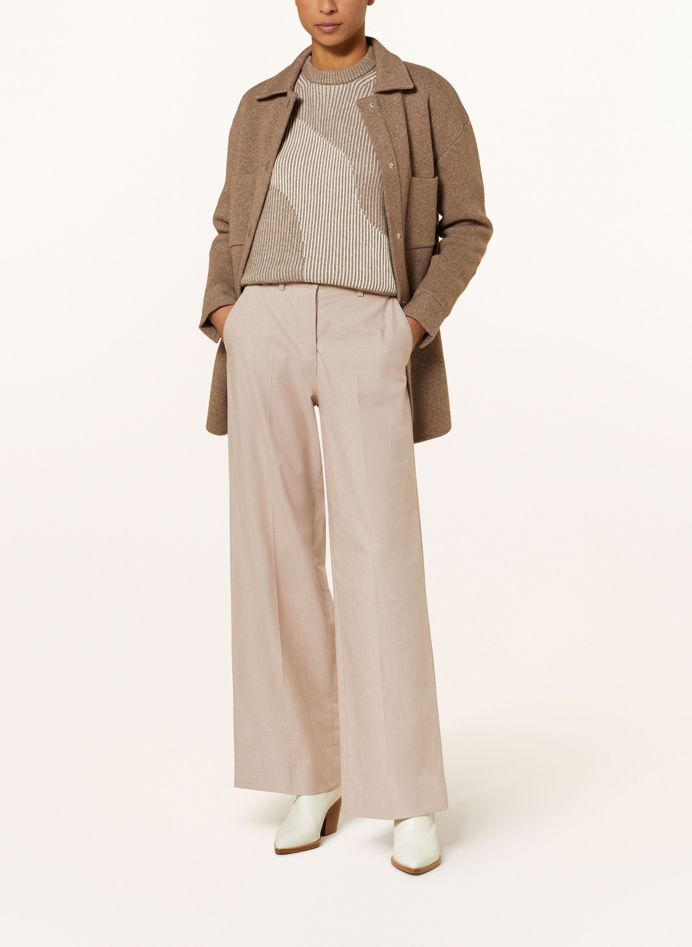 ARMEDANGELS Wide leg trousers LEANDRAA, Color: BEIGE (Image 2)