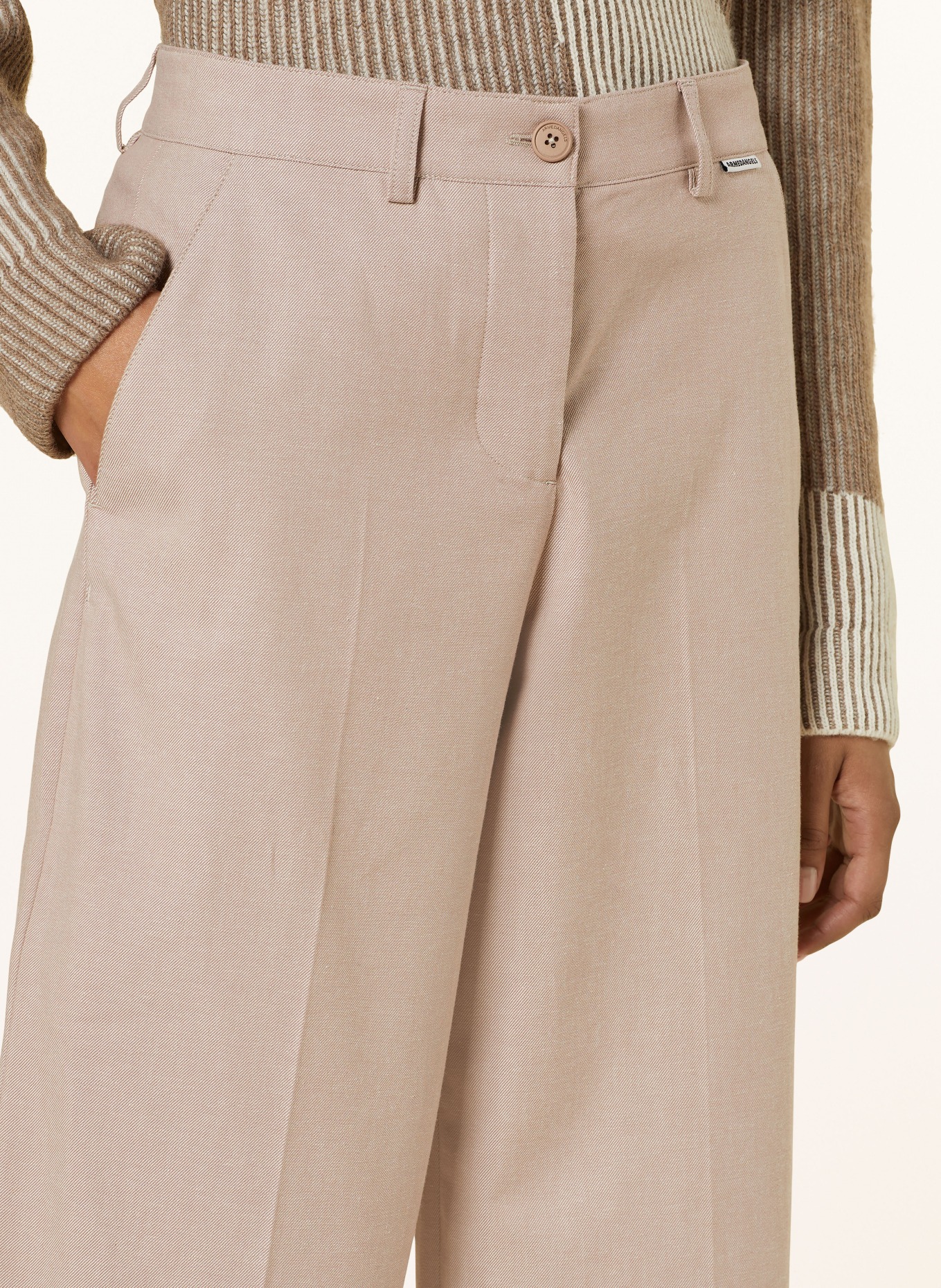 ARMEDANGELS Wide leg trousers LEANDRAA, Color: BEIGE (Image 6)