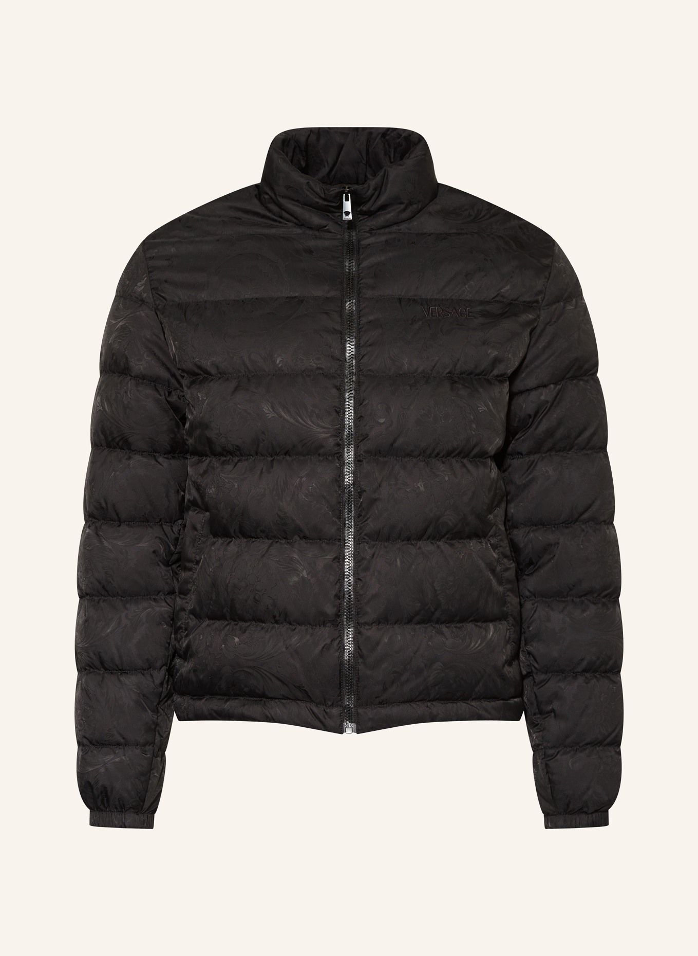 VERSACE Down jacket, Color: BLACK (Image 1)