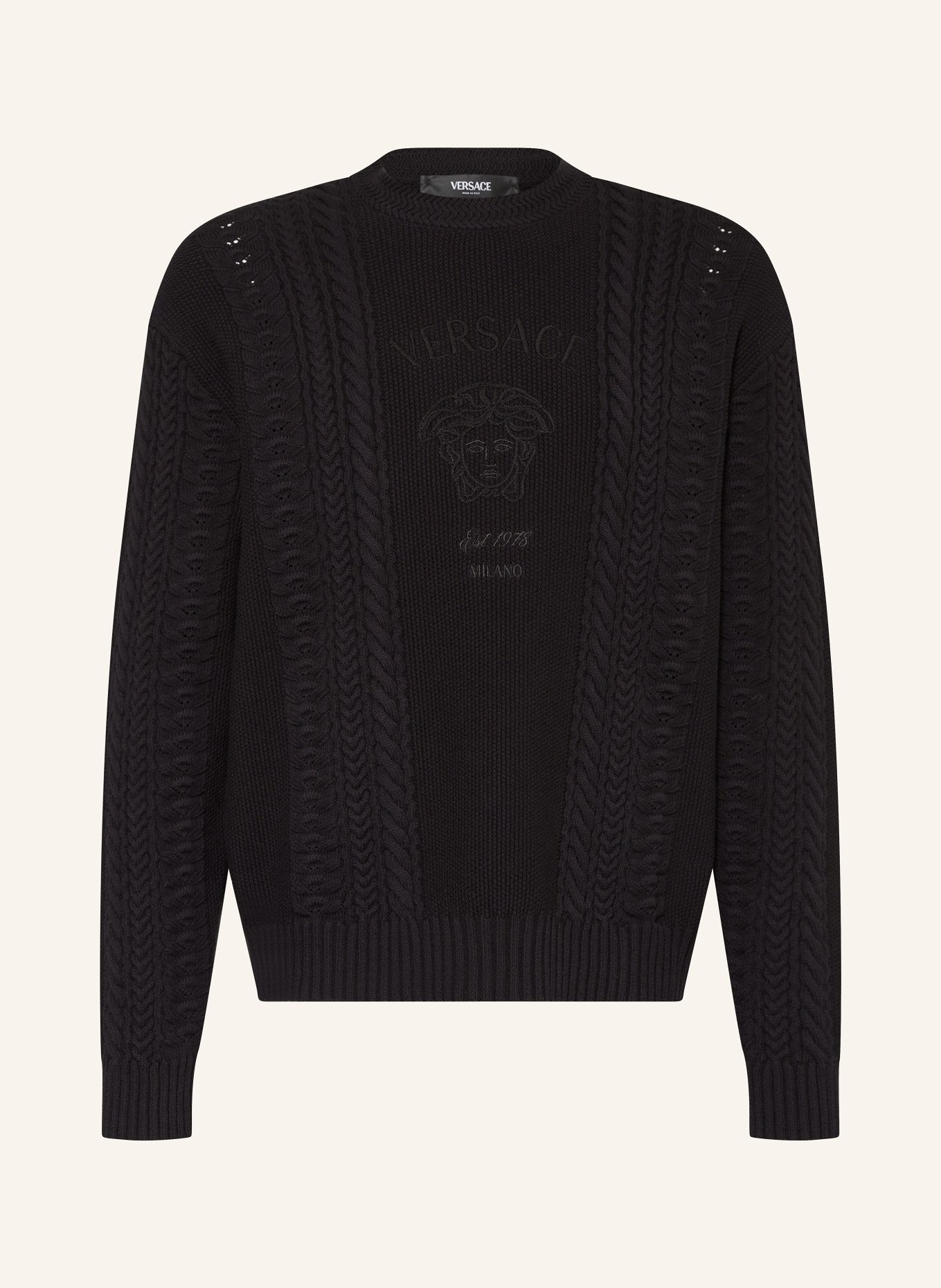 VERSACE Sweater, Color: BLACK (Image 1)