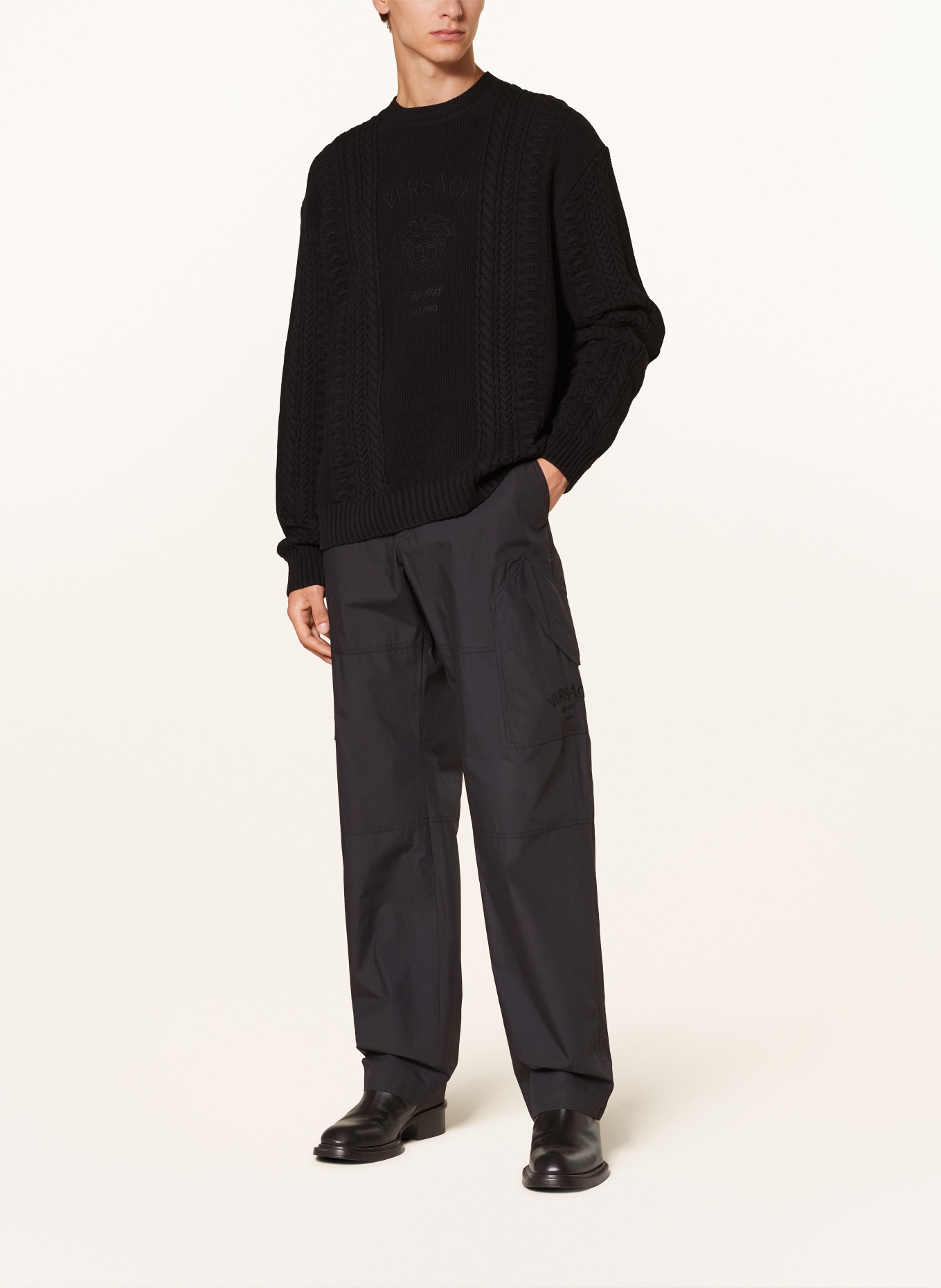 VERSACE Sweater, Color: BLACK (Image 2)