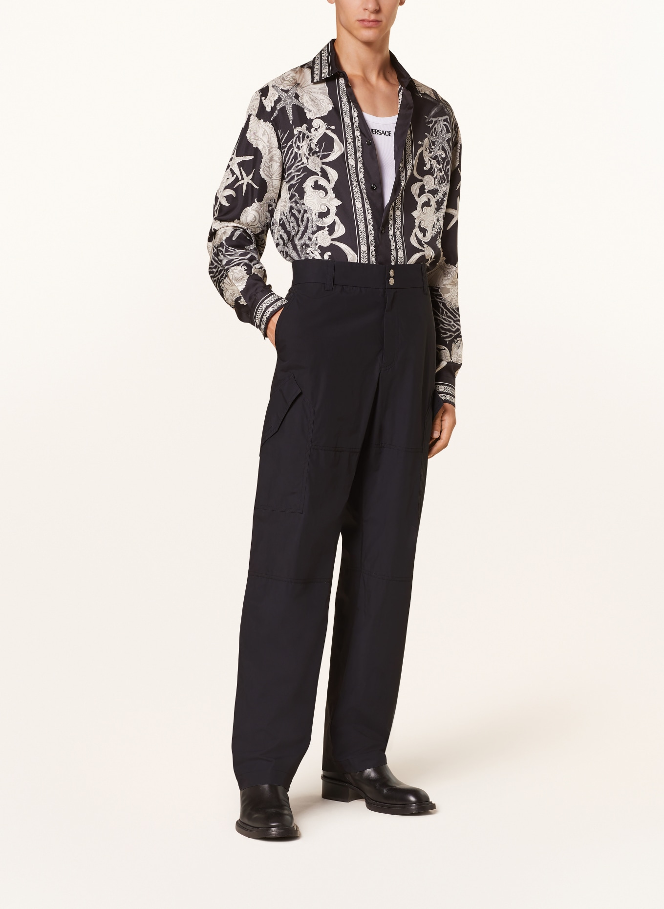 VERSACE Trousers regular fit, Color: BLACK (Image 2)