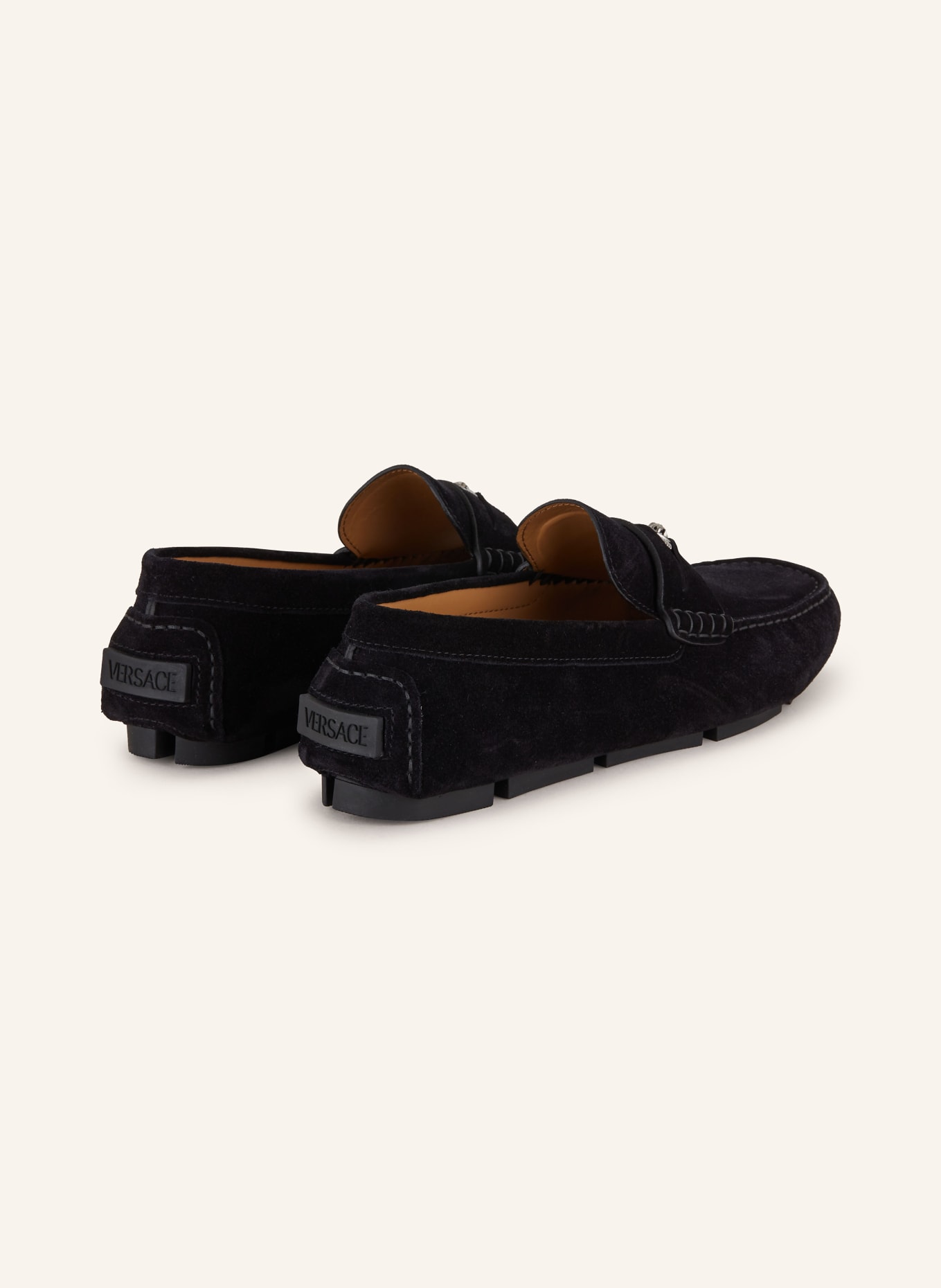 VERSACE Penny loafers, Color: BLACK (Image 2)