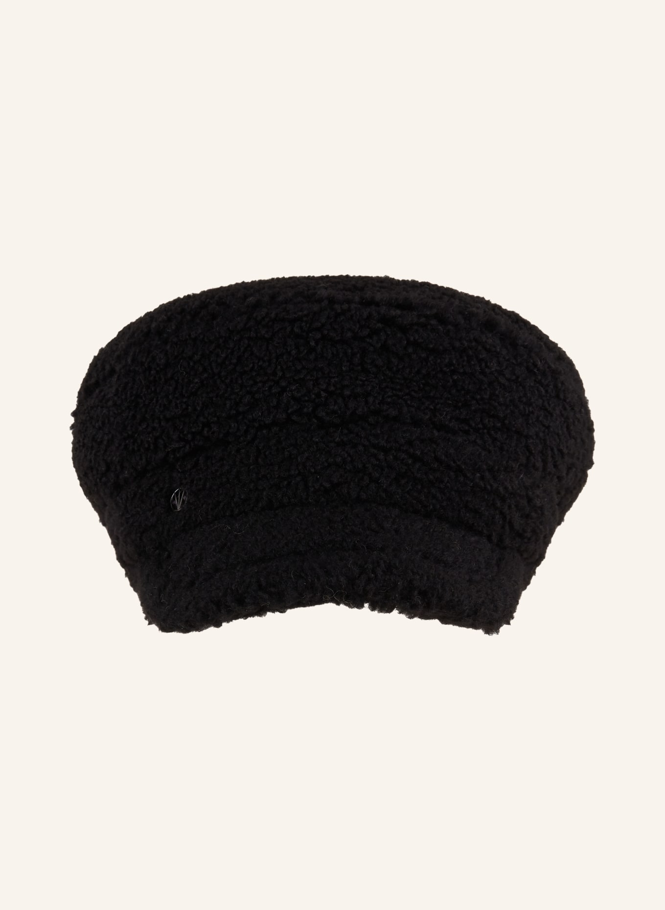 LOEVENICH Čepice z plyše: ČERNÁ