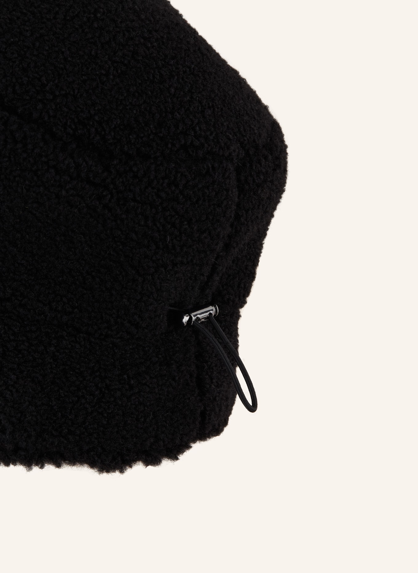 LOEVENICH Klobouk Bucket Hat z plyše: ČERNÁ