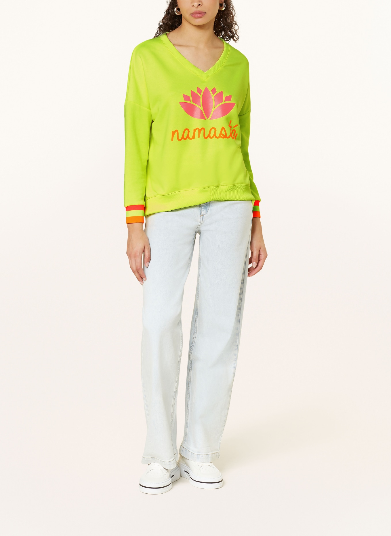 miss goodlife Sweatshirt, Color: NEON YELLOW/ NEON PINK/ NEON ORANGE (Image 2)