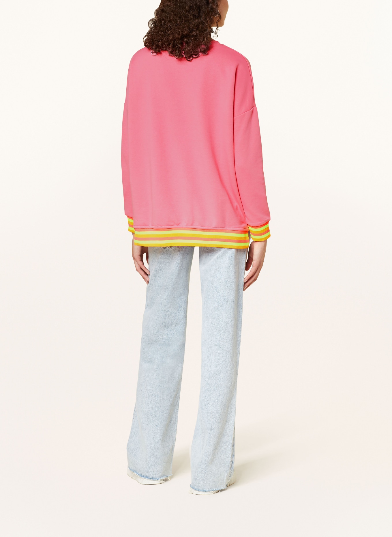 miss goodlife Sweatshirt, Color: PINK/ NEON YELLOW/ NEON ORANGE (Image 3)