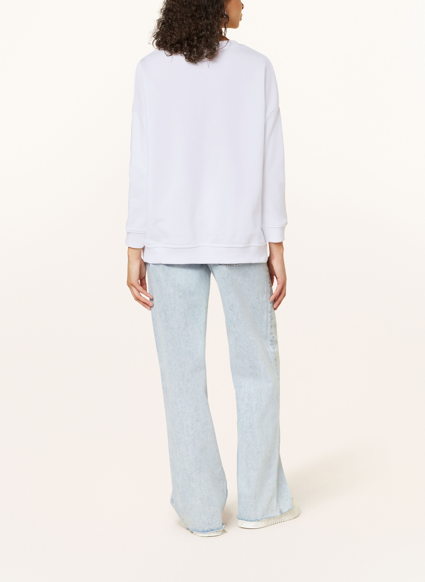 miss goodlife Sweatshirt, Color: WHITE/ NEON PINK (Image 3)