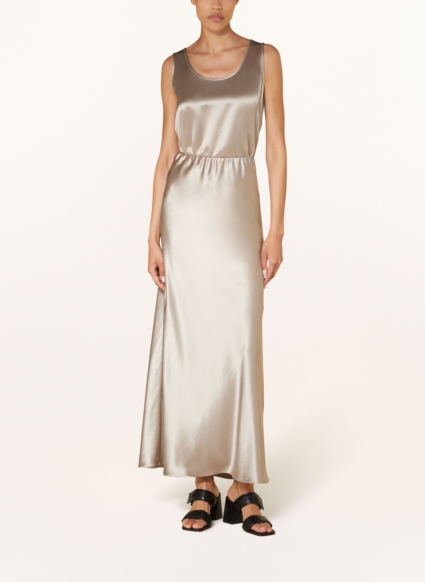 MRS & HUGS Satin skirt: PLATINUM