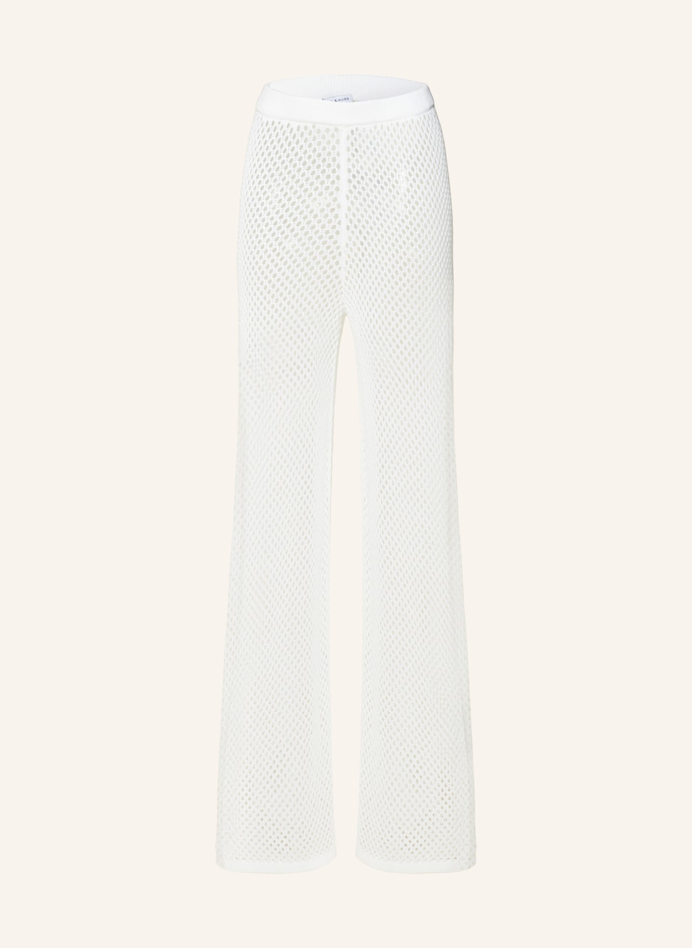 MRS & HUGS Knit trousers, Color: WHITE (Image 1)