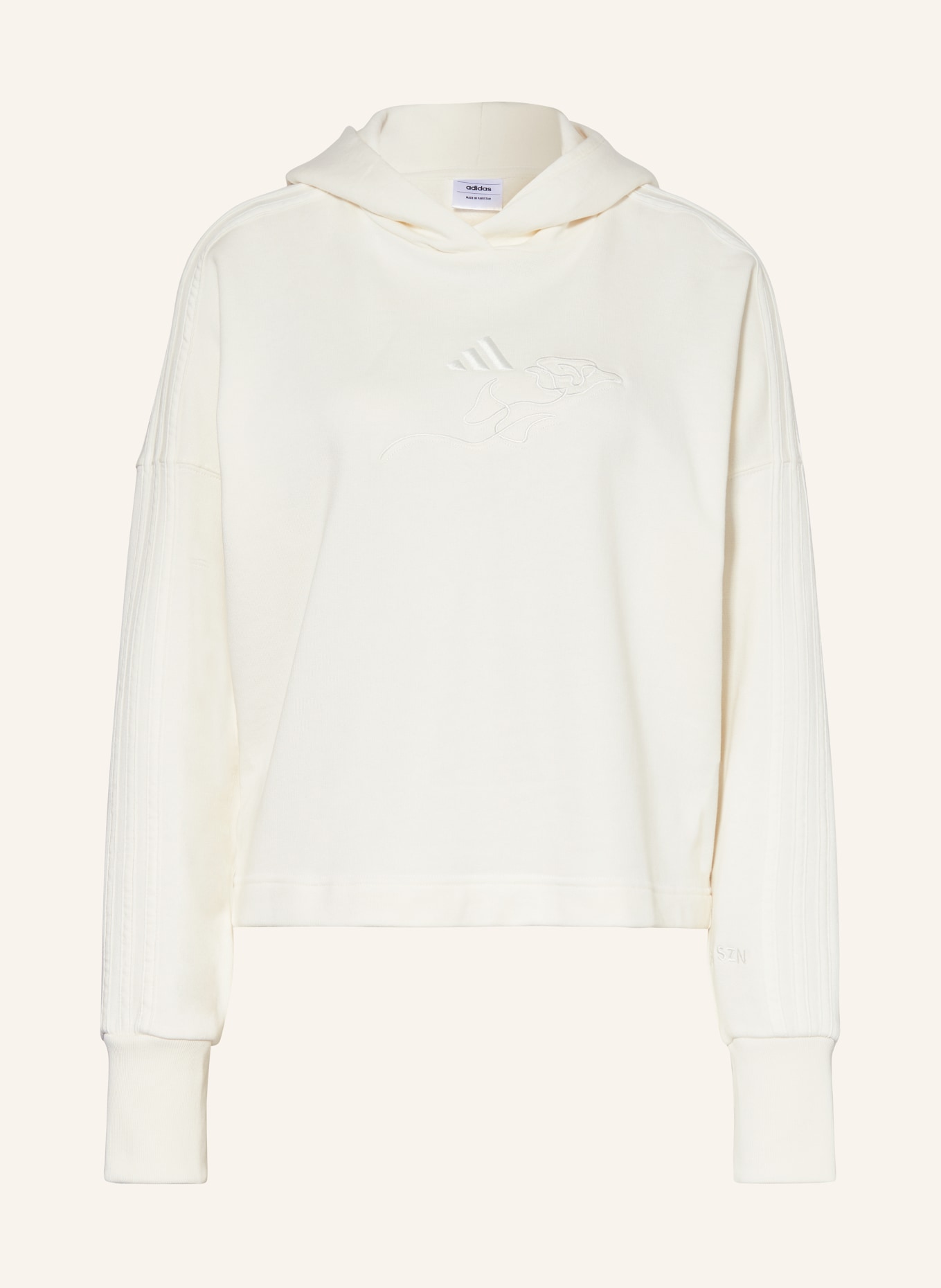 adidas Hoodie, Color: WHITE (Image 1)