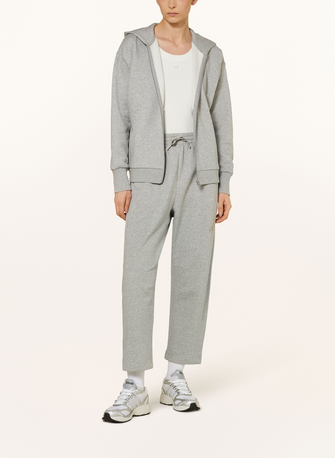adidas Sweatjacke, Farbe: GRAU (Bild 2)