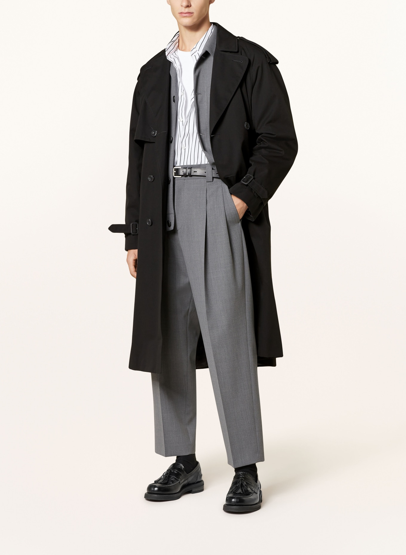 HUGO Trenchcoat MERLYN: SCHWARZ
