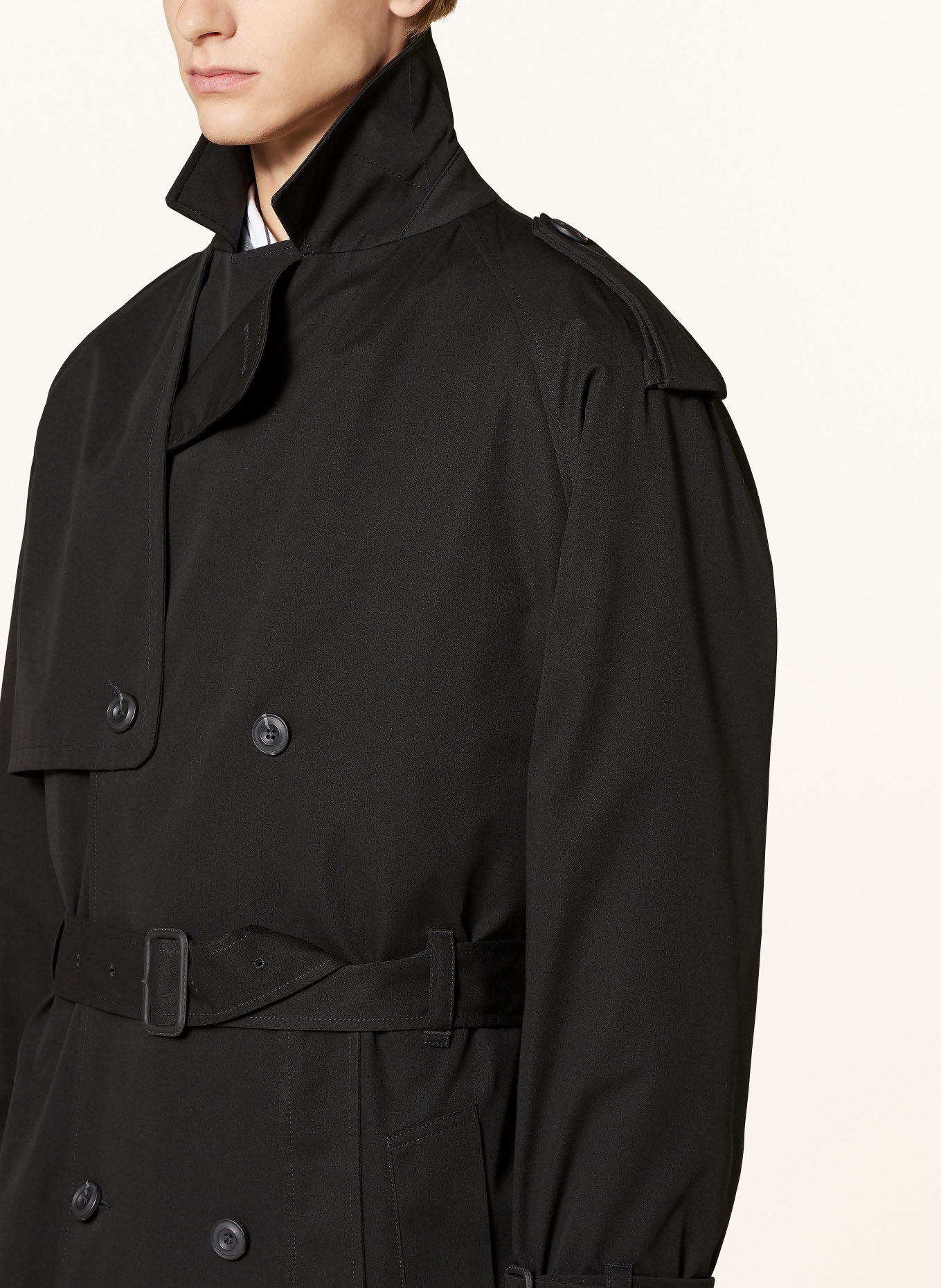 HUGO Trenchcoat MERLYN: SCHWARZ