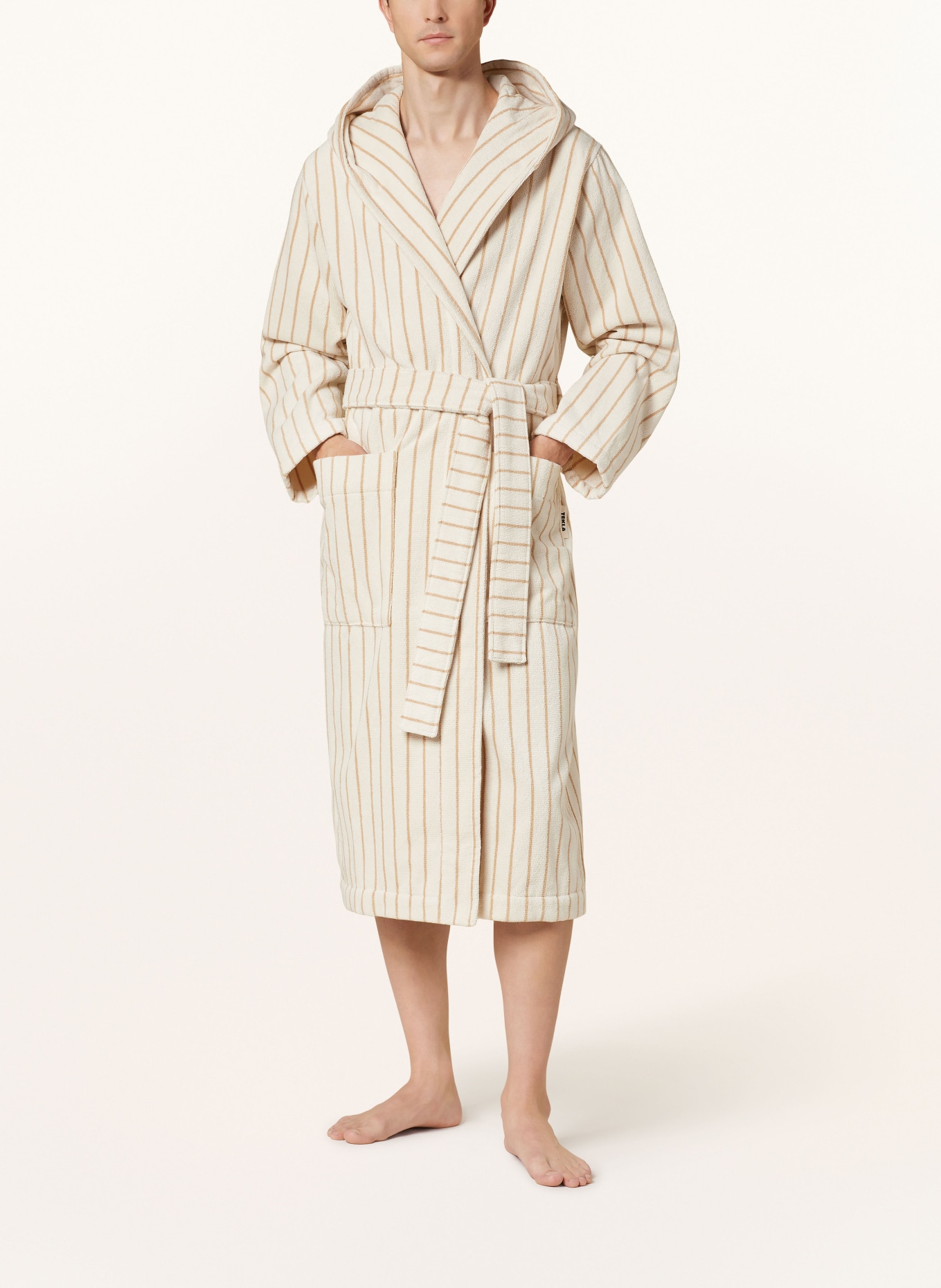 TEKLA Unisex bathrobe SIENNA, Color: CREAM/ BEIGE (Image 2)