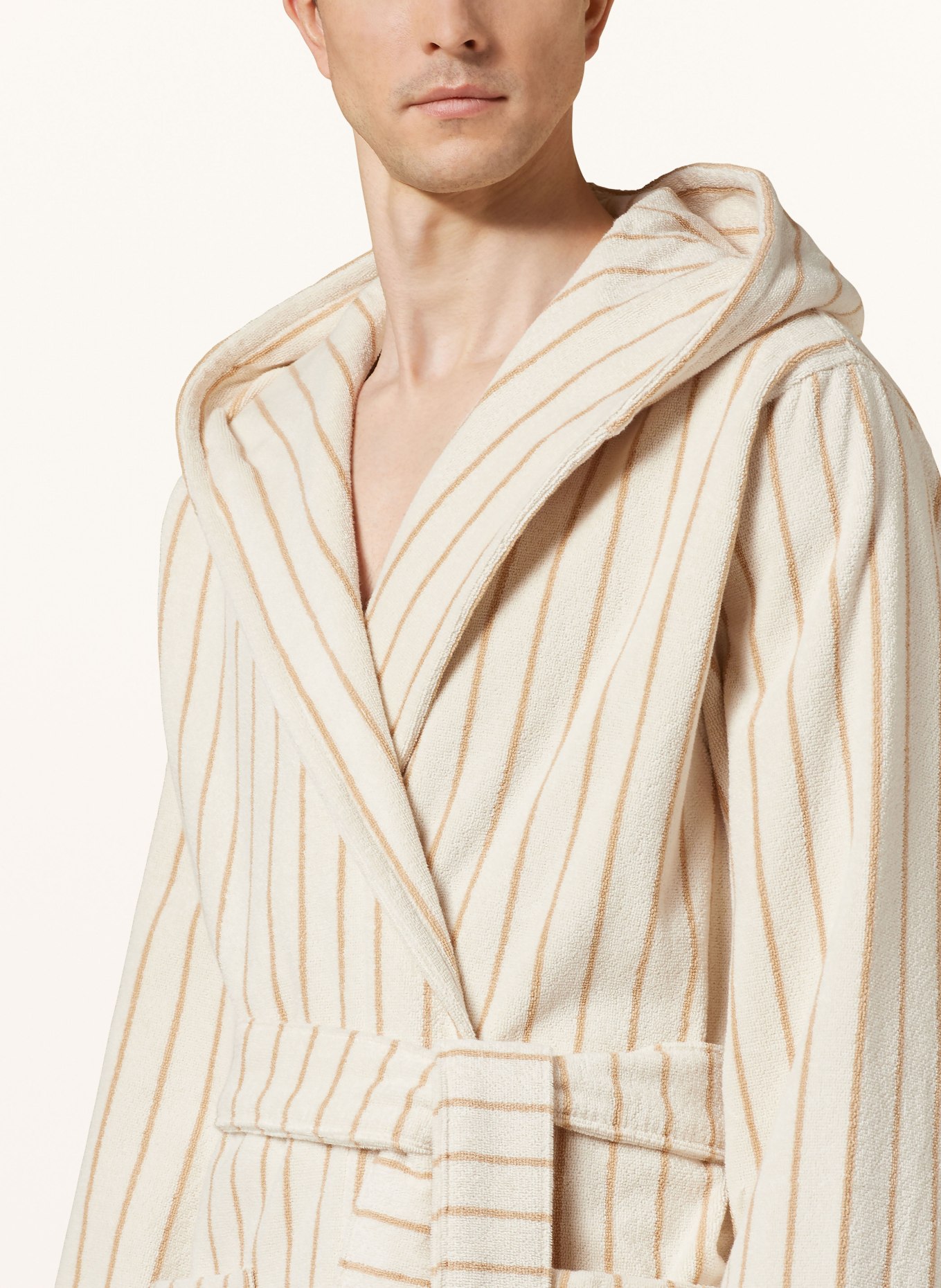 TEKLA Unisex bathrobe SIENNA, Color: CREAM/ BEIGE (Image 5)