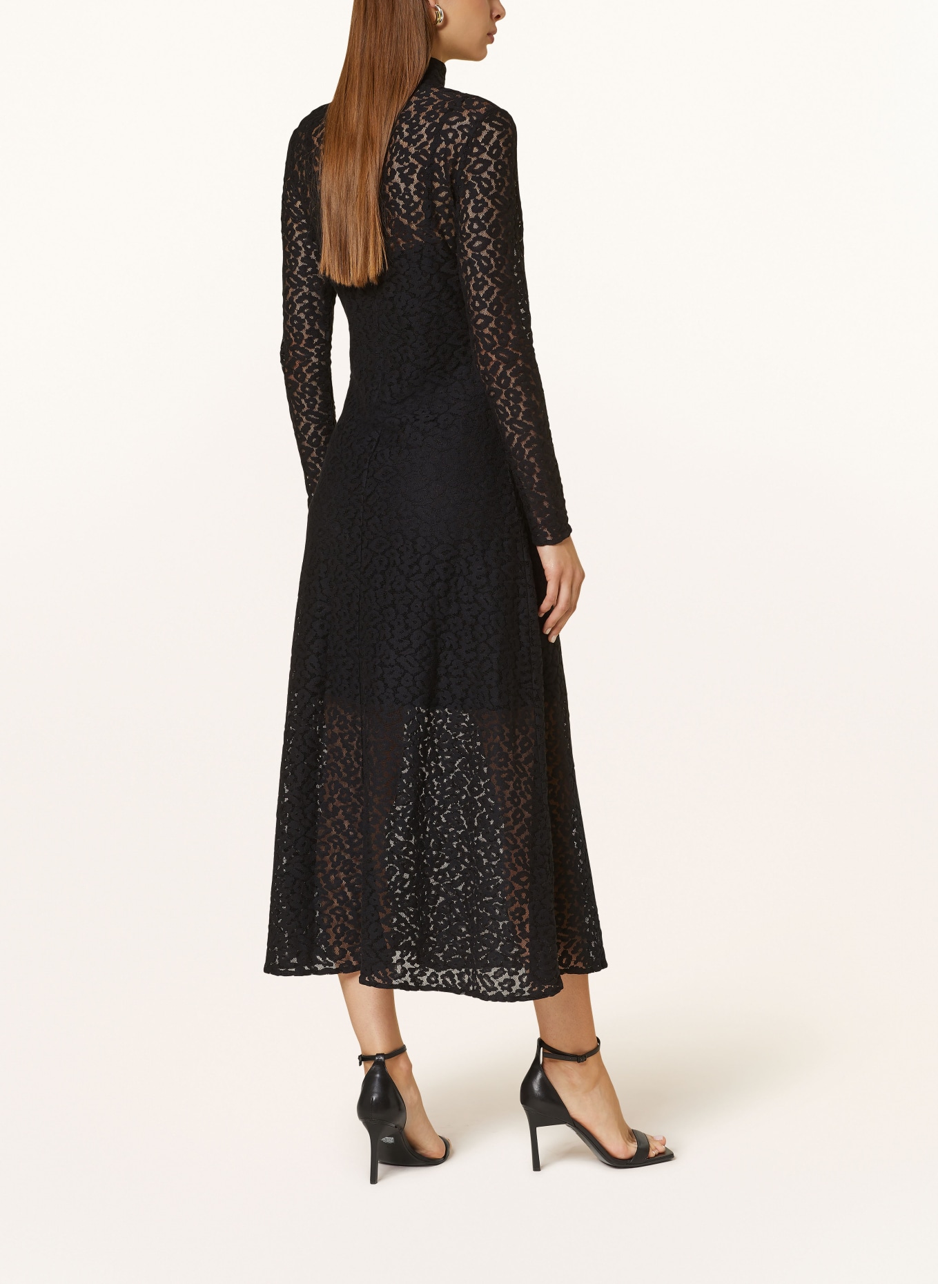 SUNCOO Spitzenkleid CIARA: SCHWARZ