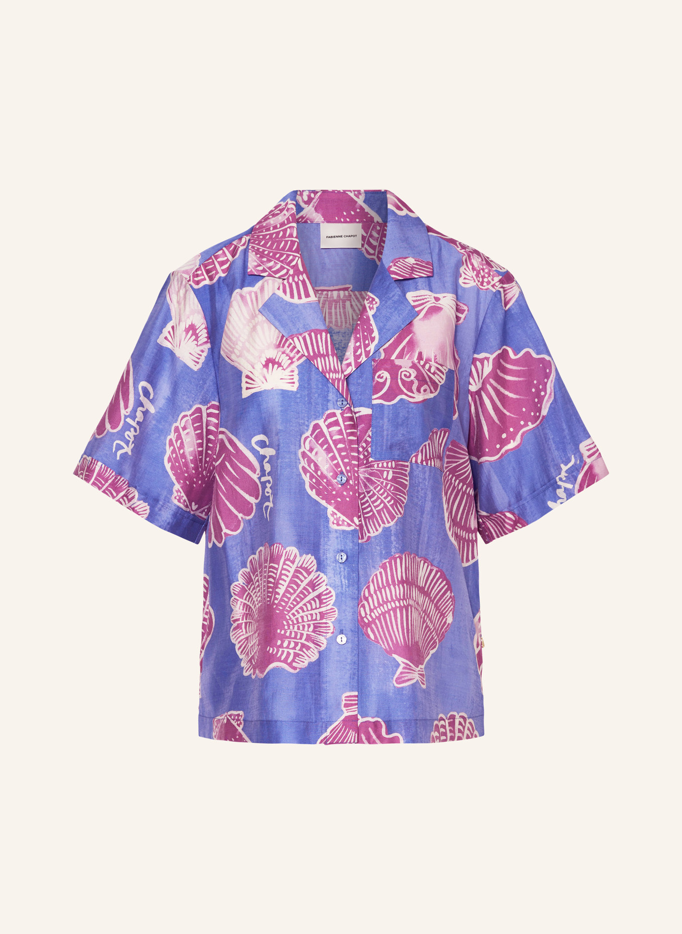 FABIENNE CHAPOT Shirt blouse BROCK, Color: BLUE/ FUCHSIA (Image 1)