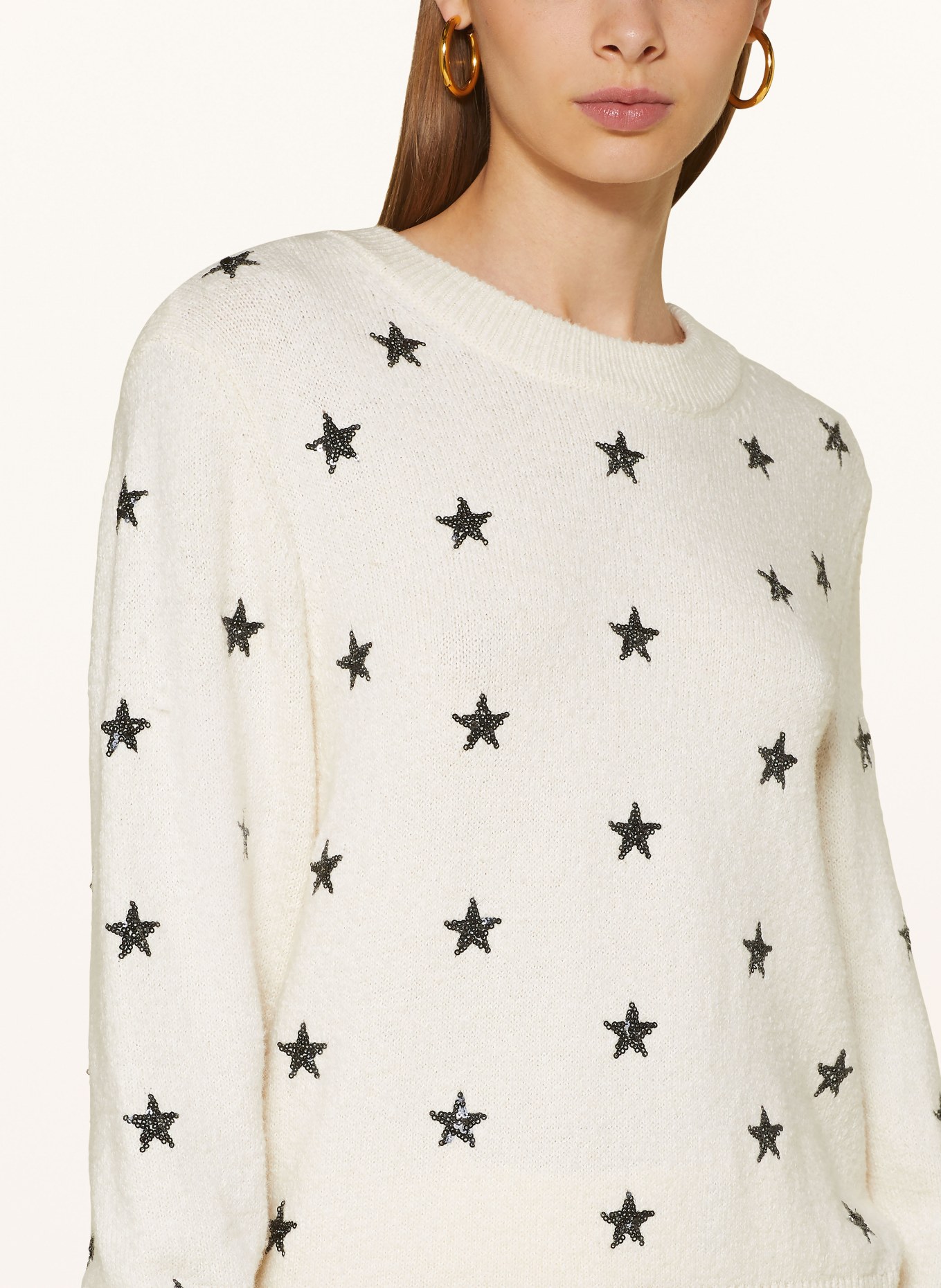 FABIENNE CHAPOT Pullover ROCKET mit Pailletten: BEIGE