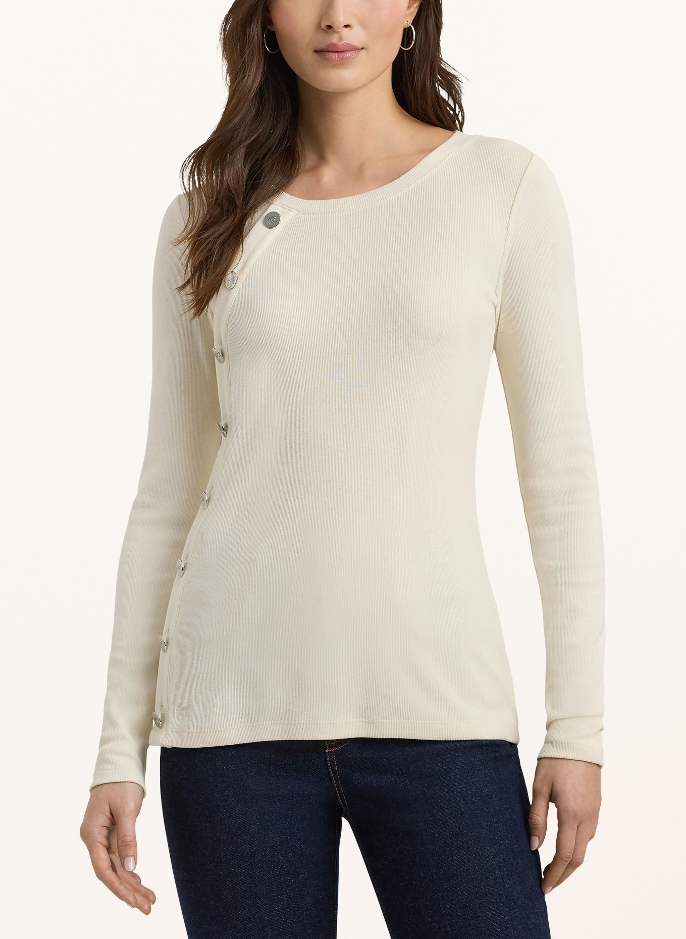 diesel logo printed hoodie item Pullover, Farbe: CREME (Bild 4)