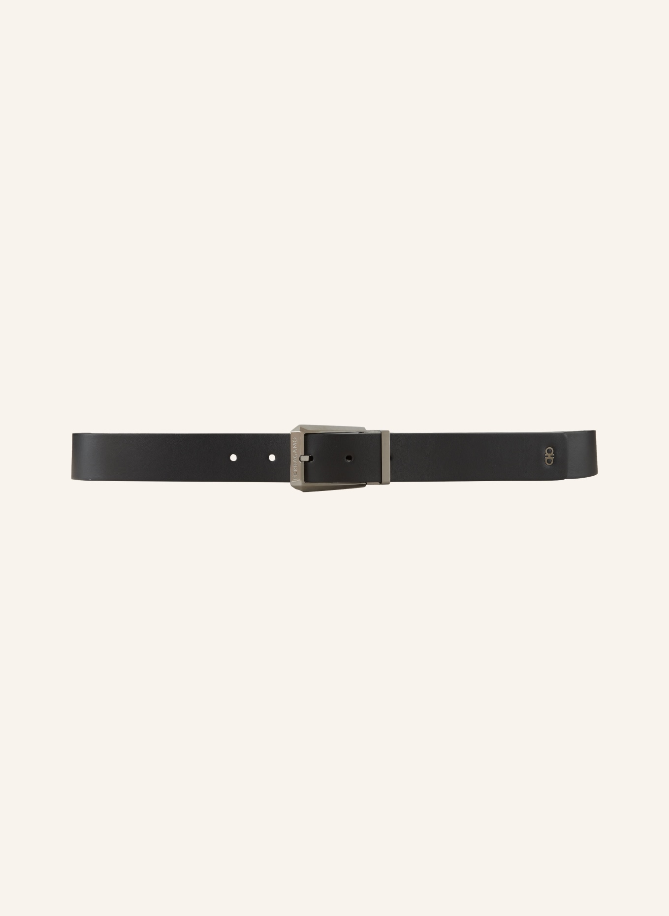 FERRAGAMO Leather belt: BLACK
