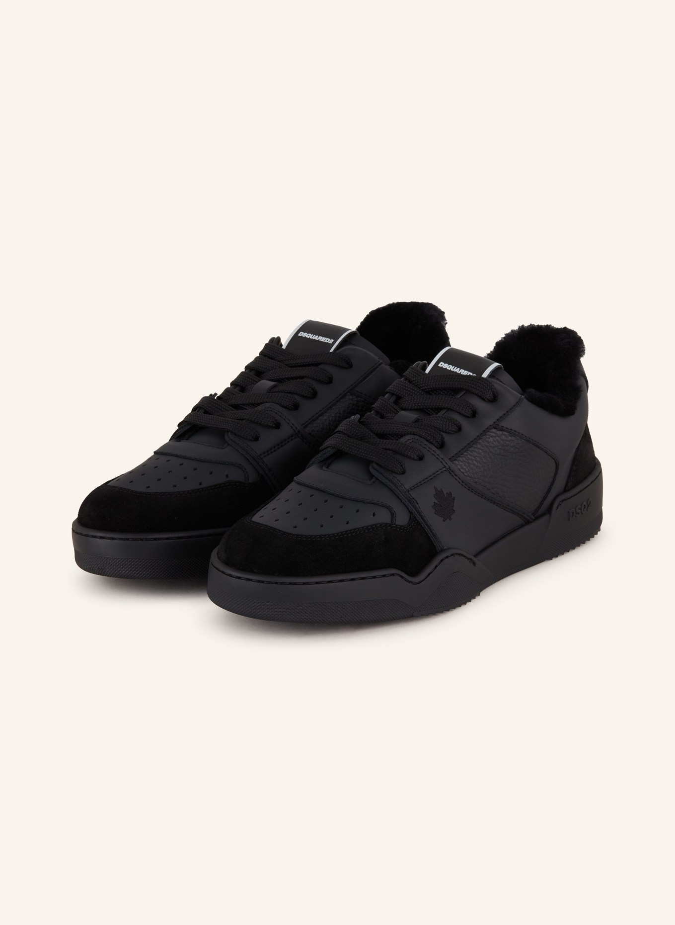 Black dsquared trainers online