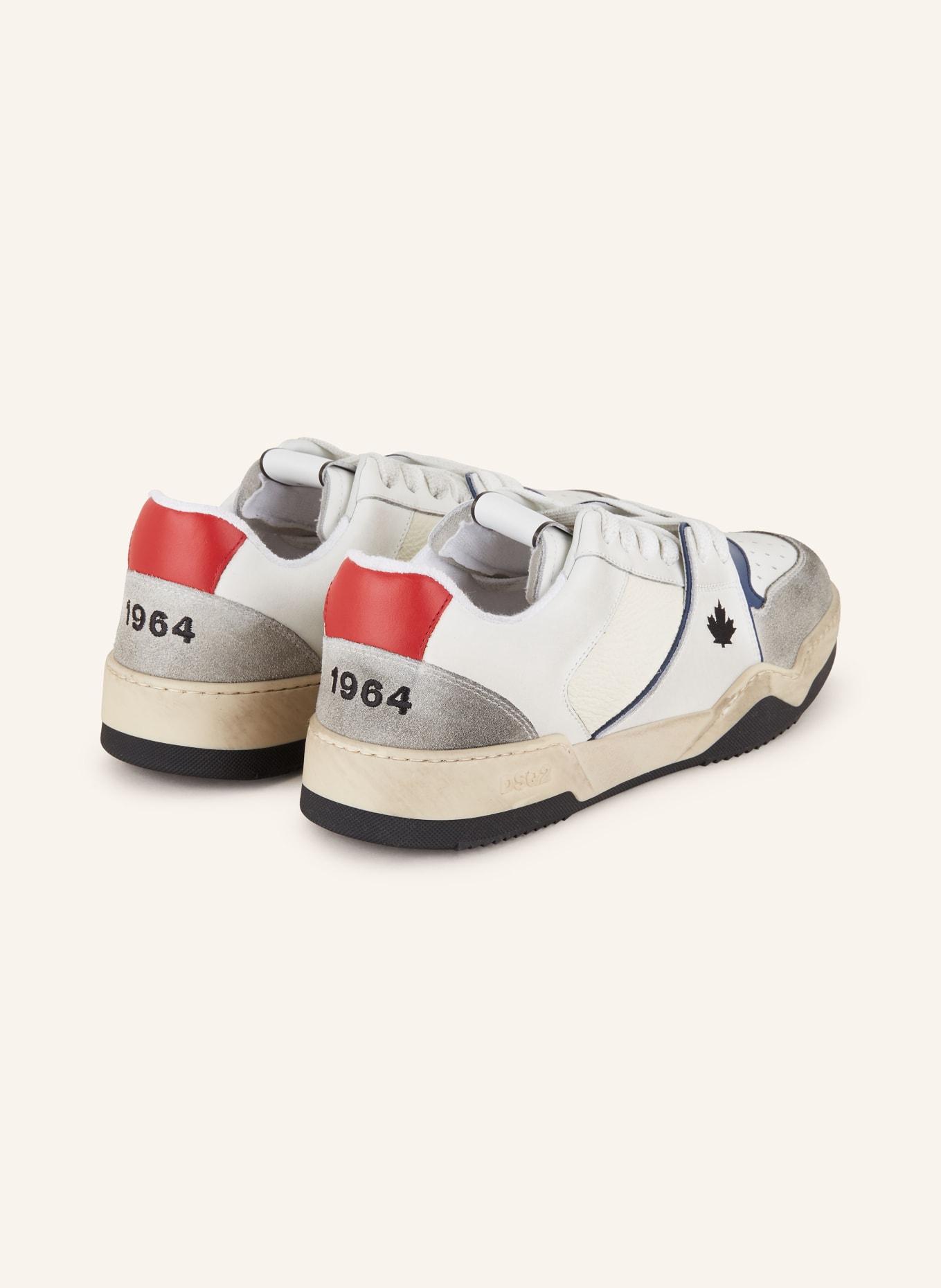 DSQUARED2 Sneaker SPIKER, Farbe: WEISS/ ROT/ GRAU (Bild 2)