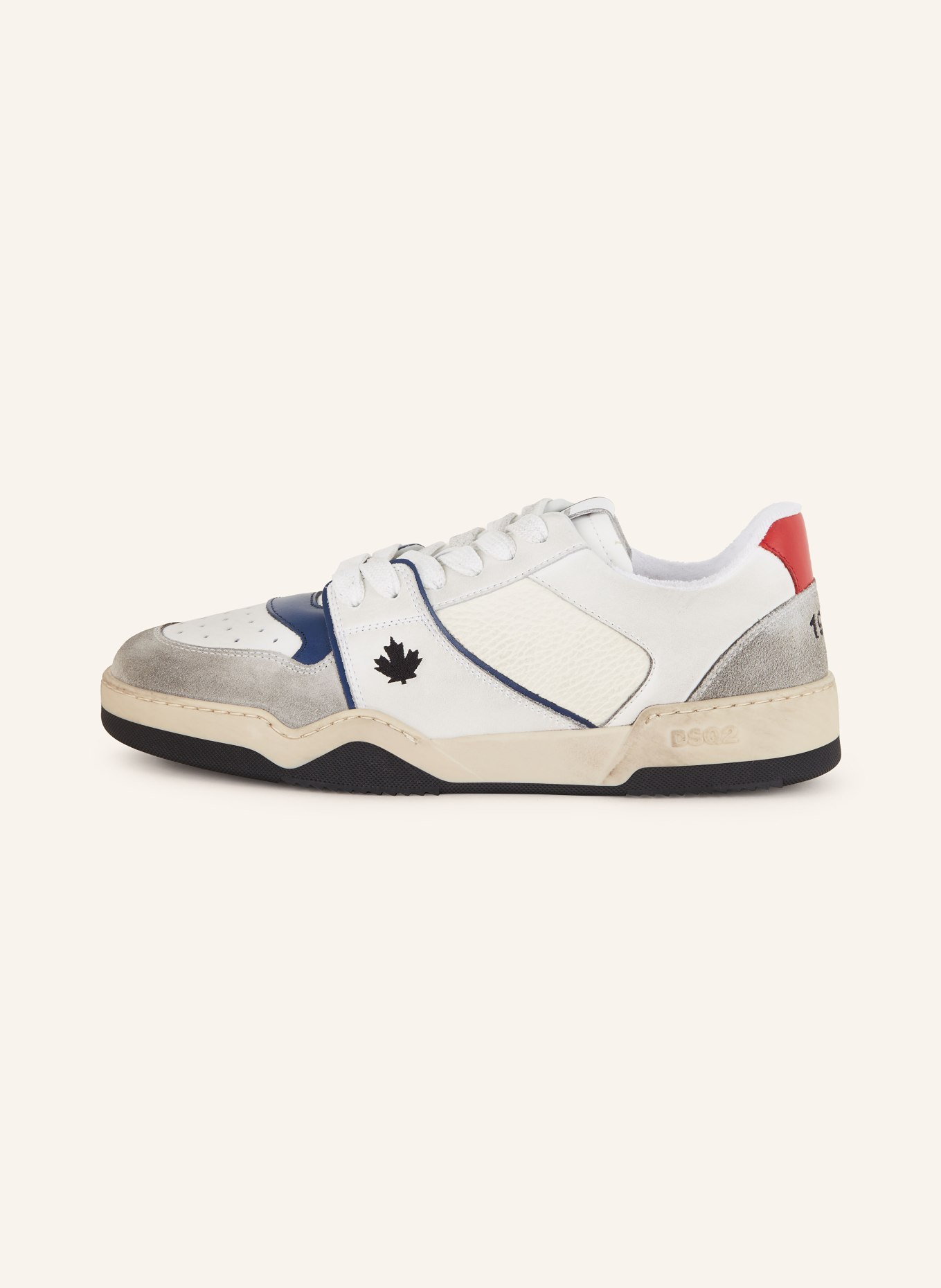 DSQUARED2 Sneaker SPIKER, Farbe: WEISS/ ROT/ GRAU (Bild 4)