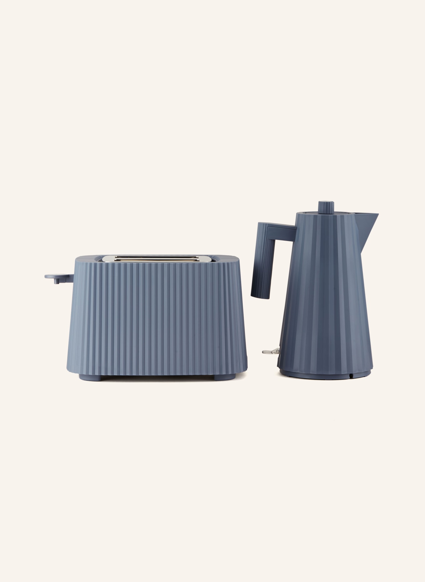 ALESSI Set PLISSÈ: Toaster und Wasserkocher, Farbe: GRAU (Bild 2)