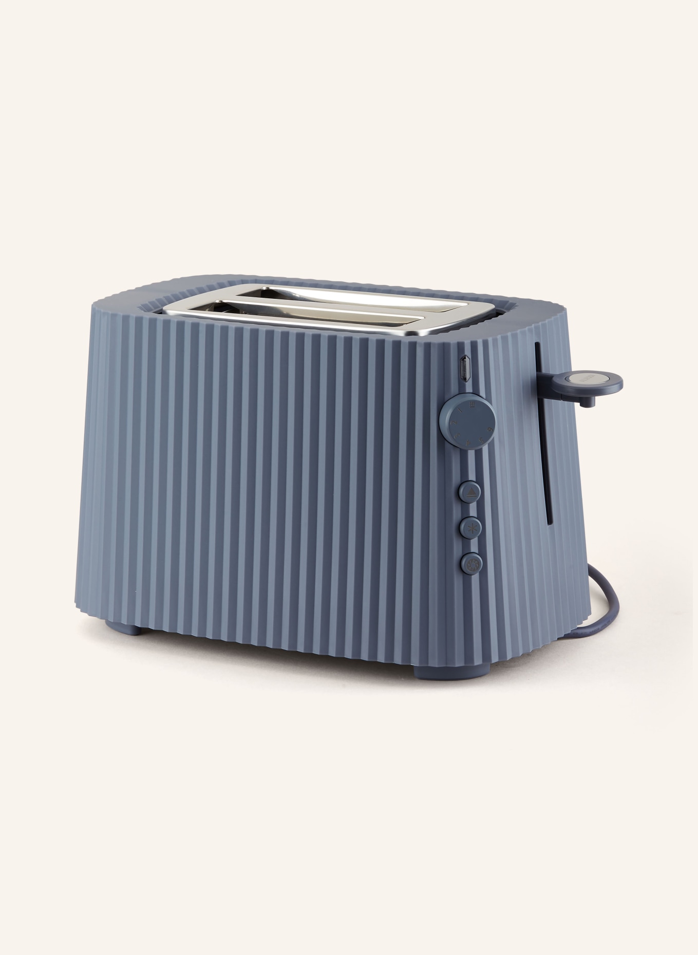 ALESSI Set PLISSÈ: Toaster und Wasserkocher, Farbe: GRAU (Bild 3)