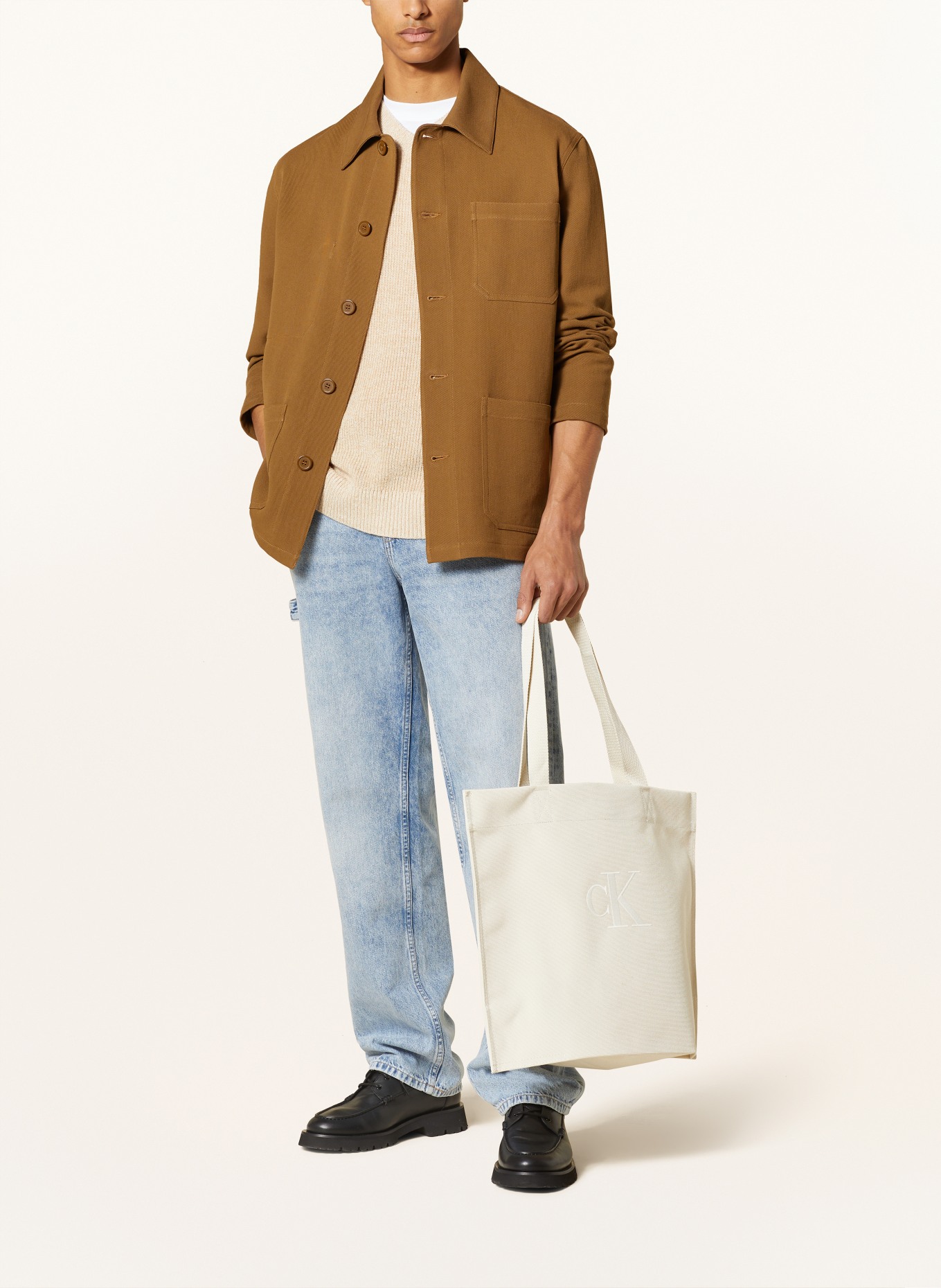 Calvin Klein Shopper, Farbe: HELLBRAUN (Bild 4)