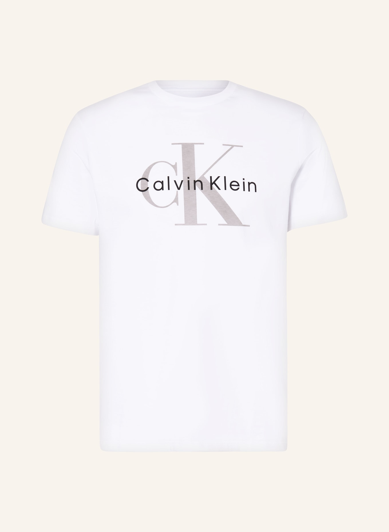 Calvin Klein T-Shirt, Farbe: WEISS/ BEIGE (Bild 1)