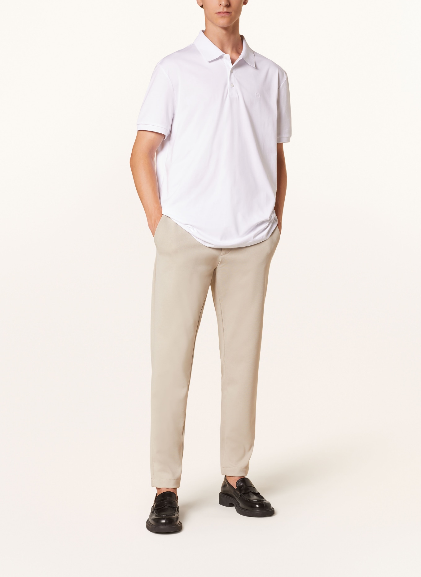 Calvin Klein Jersey-Poloshirt Classic Fit, Farbe: WEISS (Bild 2)