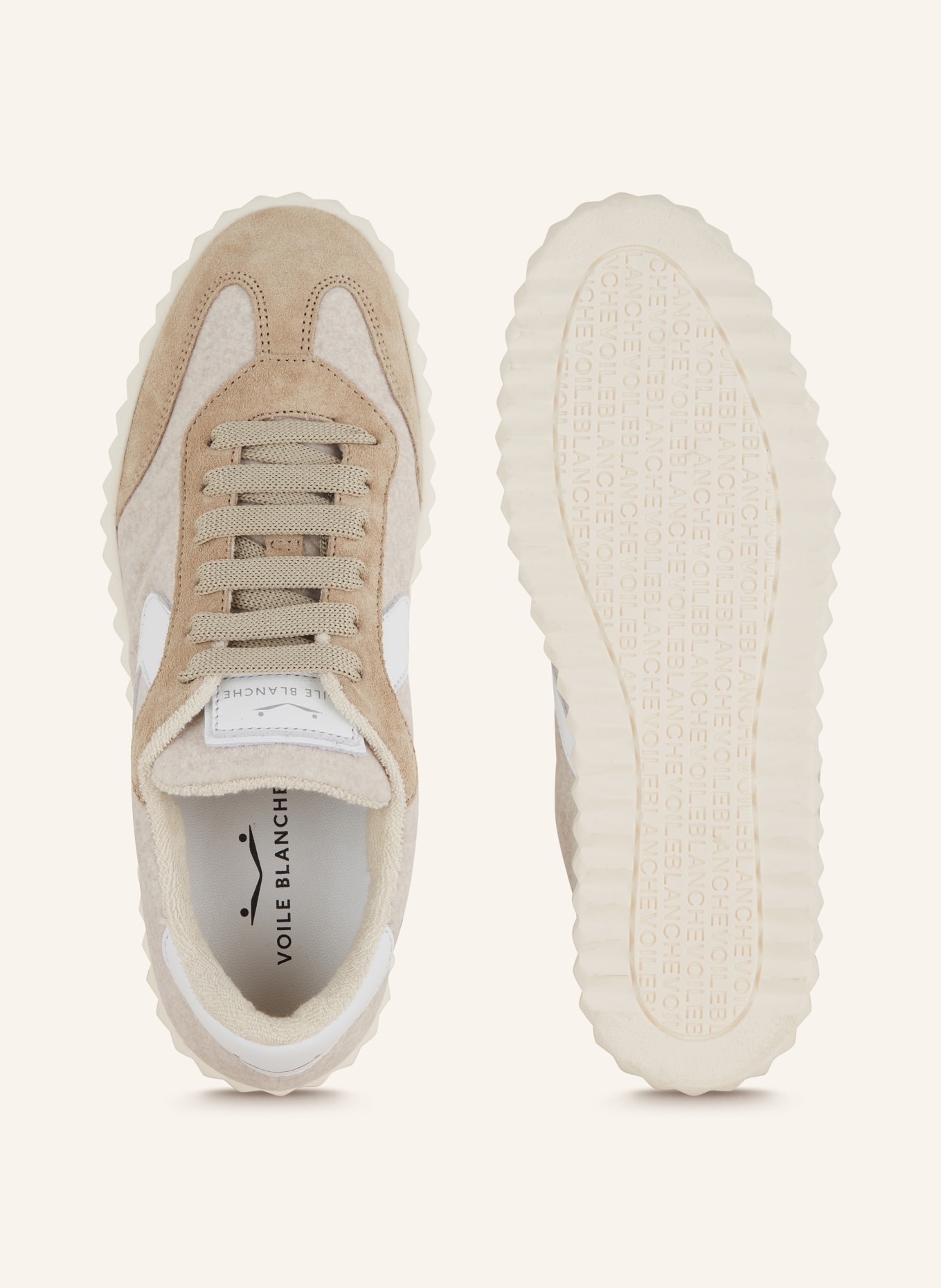 VOILE BLANCHE Sneakers INES, Color: BEIGE/ CREAM/ WHITE (Image 5)