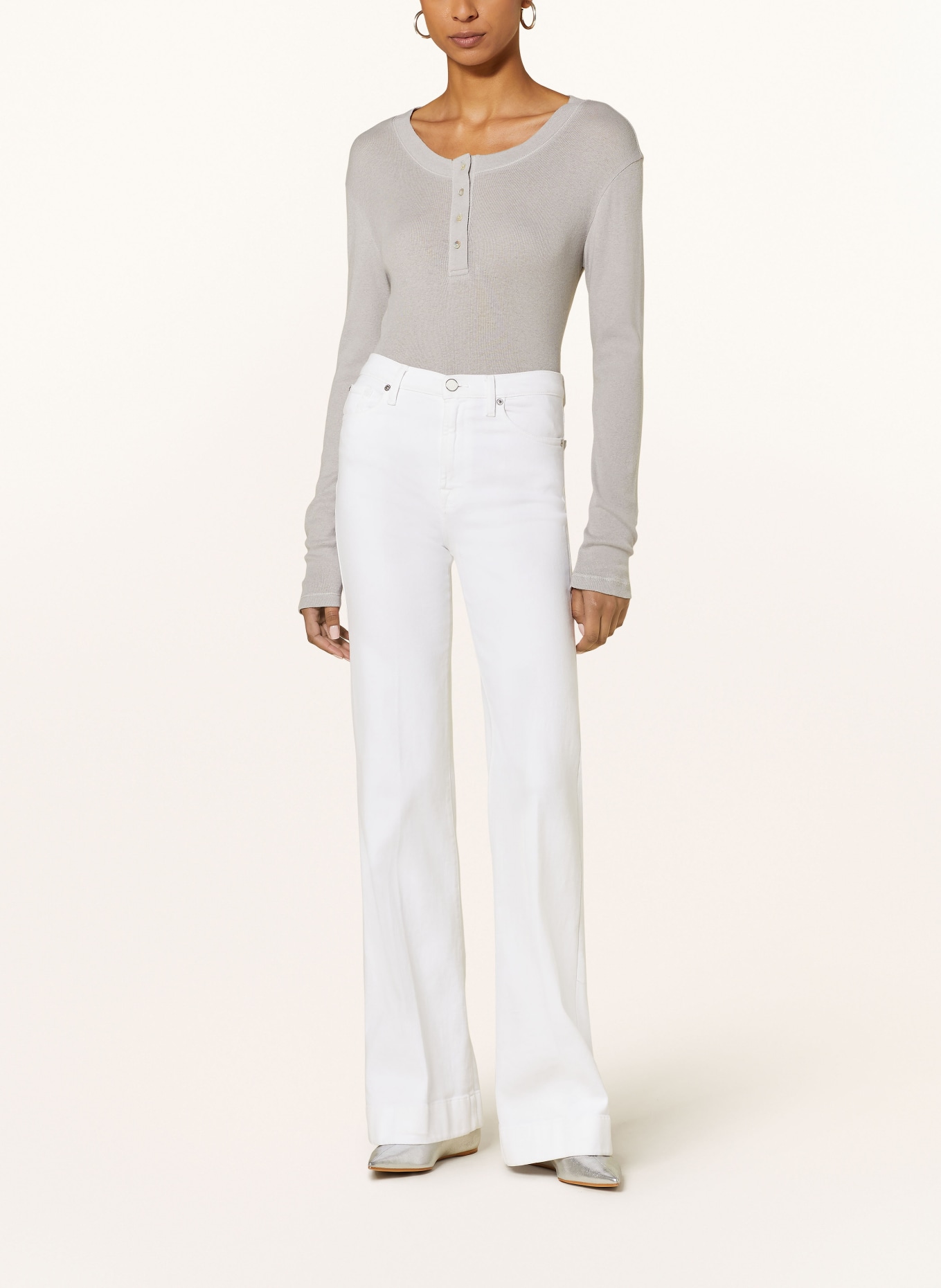 darling harbour Henley shirt: GRAU MELANGE