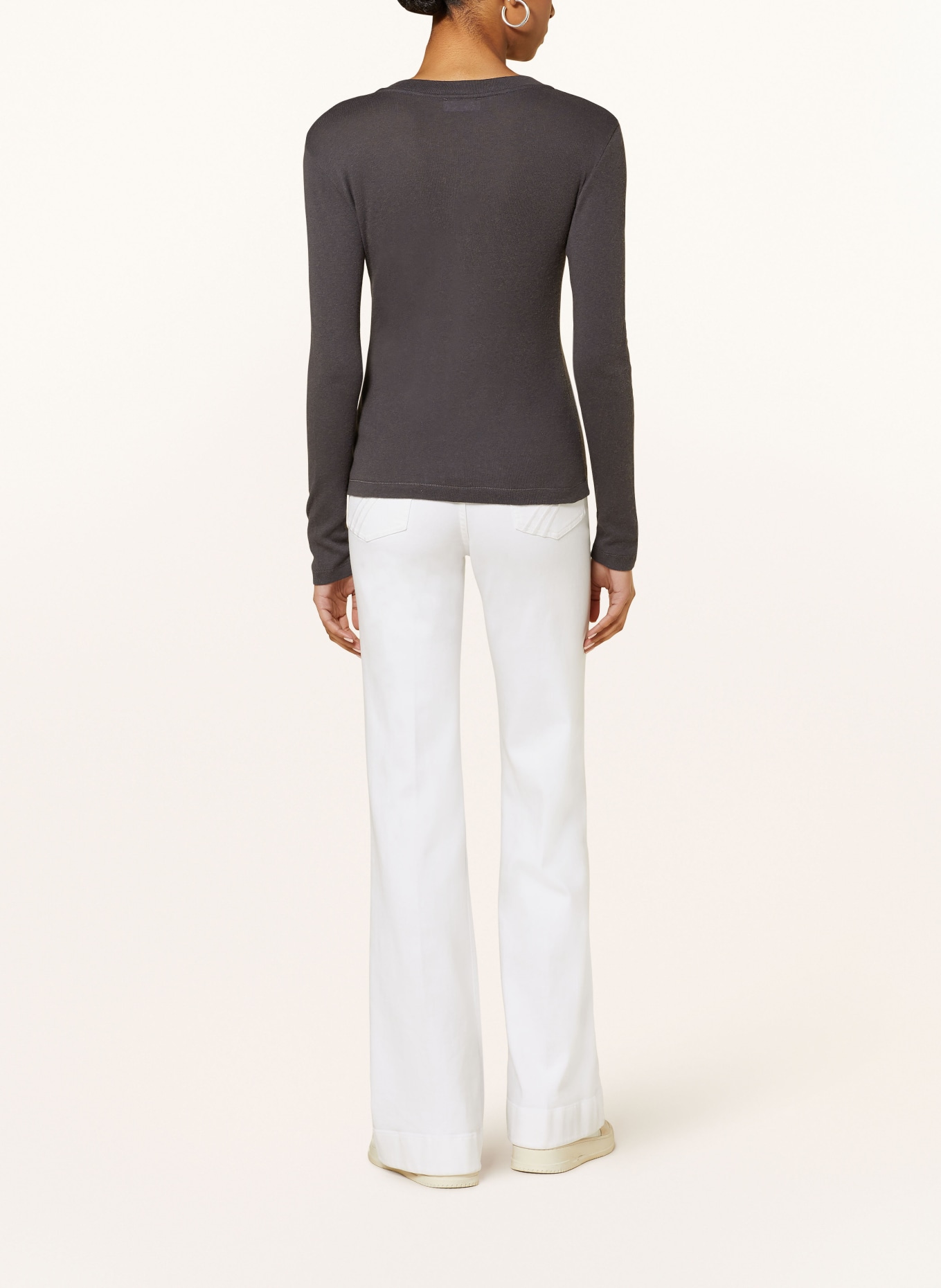 darling harbour Henley-Shirt: ANTHRAZIT MELANGE