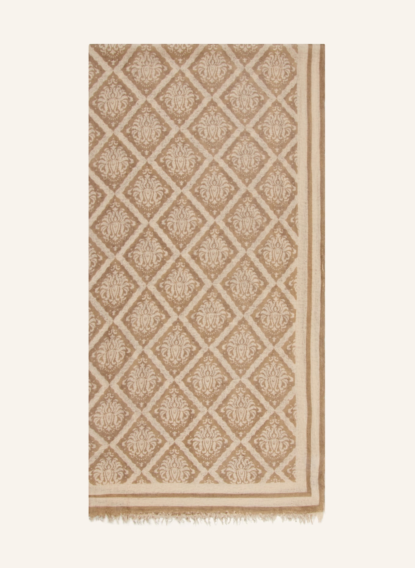 Mouleta Cashmere scarf, Color: BEIGE/ CREAM (Image 1)